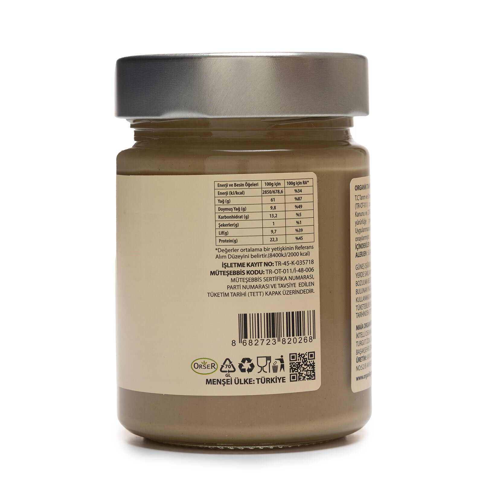 ORAGANİK TAHİN&nbsp; 330GR