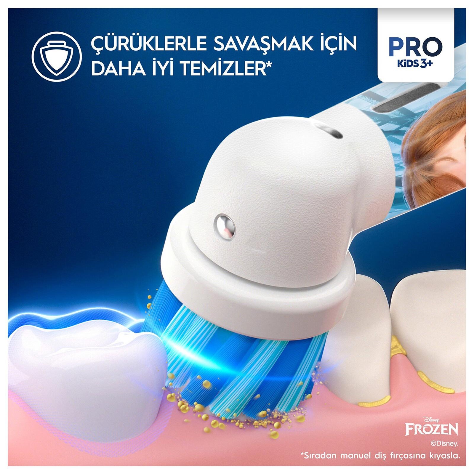 Oral B D100 Pro Çocuk Frozen Şarj Edilebilir Diş Fırçası