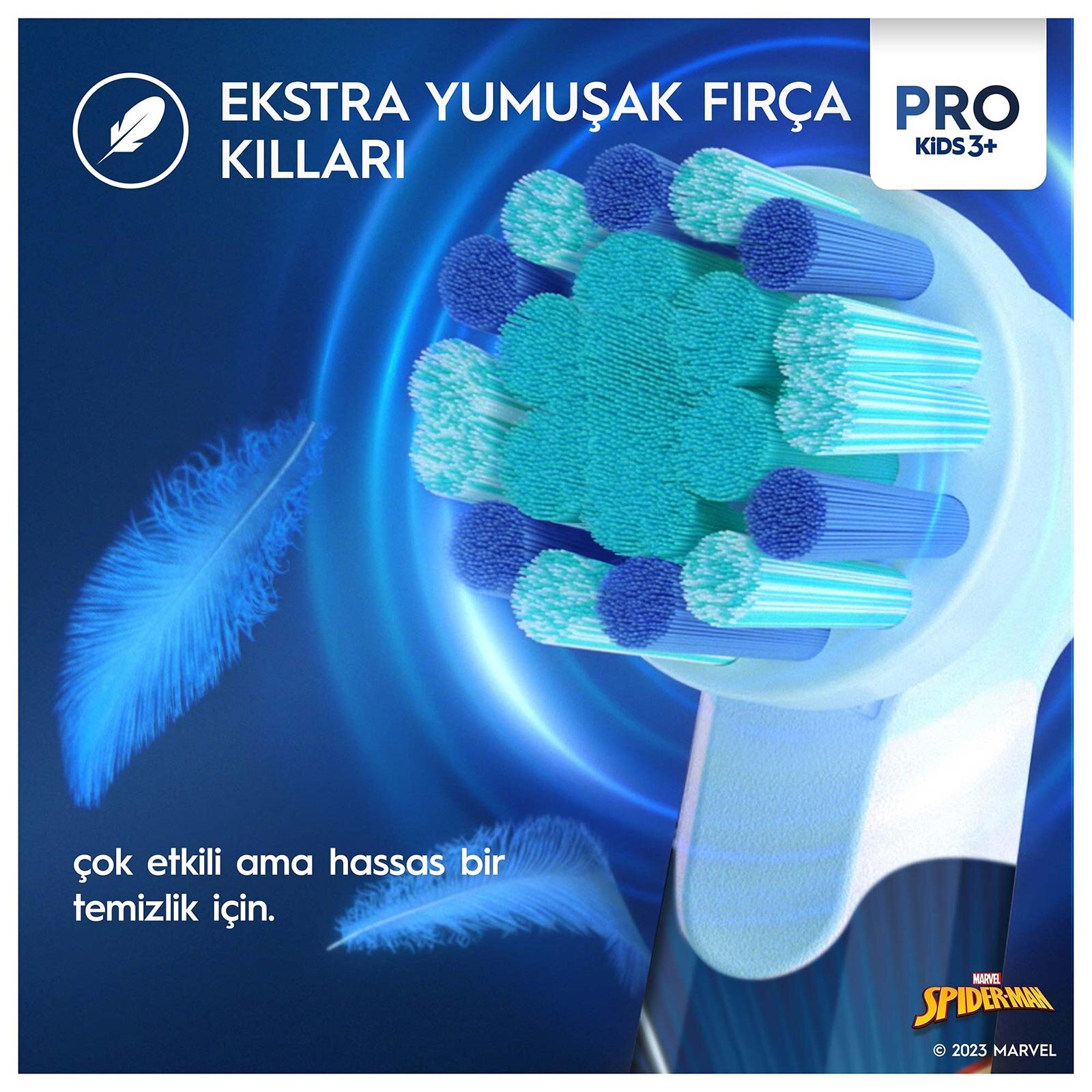 Oral B D100 Pro Çocuk Spiderman Şarj Edilebilir Diş Fırçası