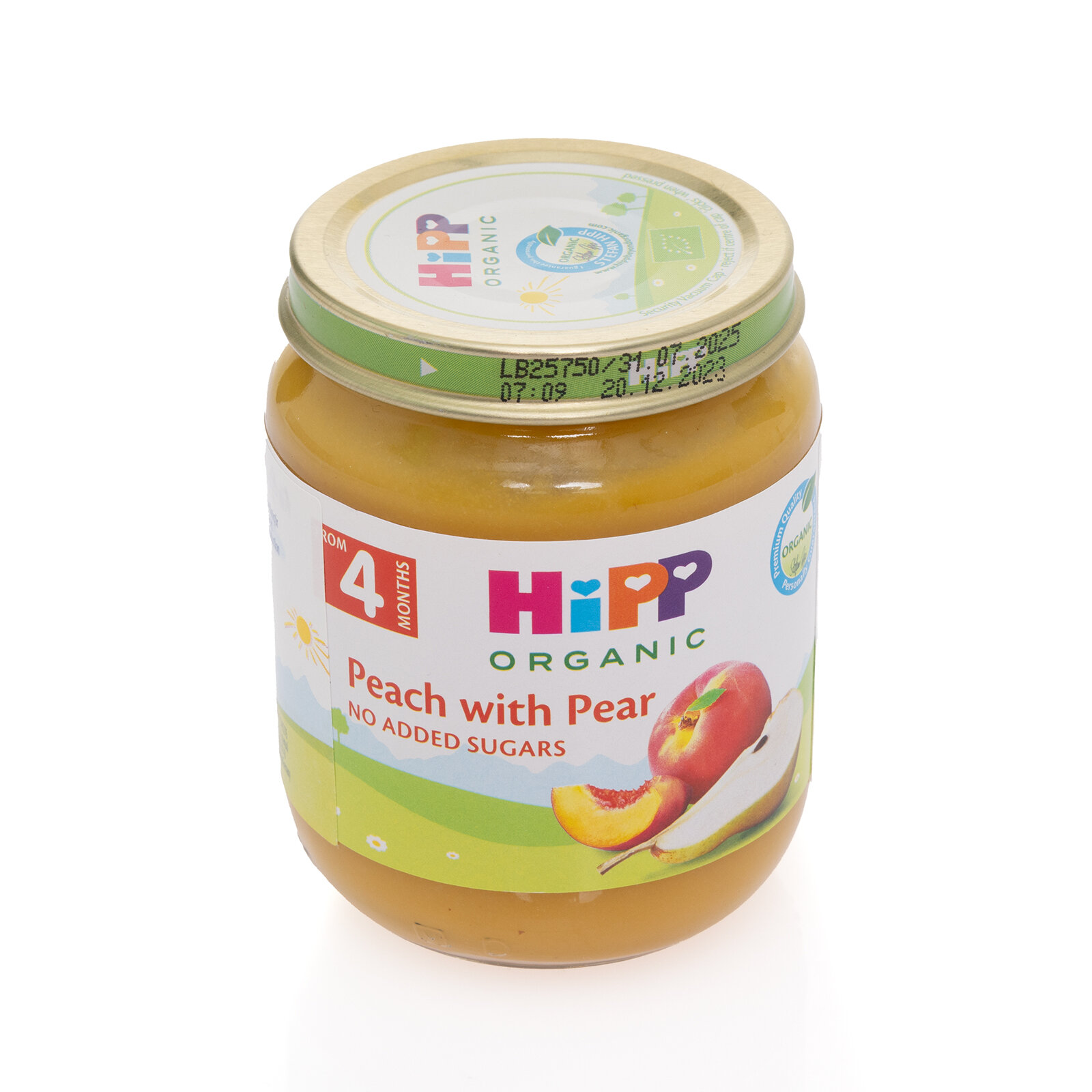 Organik Armutlu Şeftali Püresi 125gr