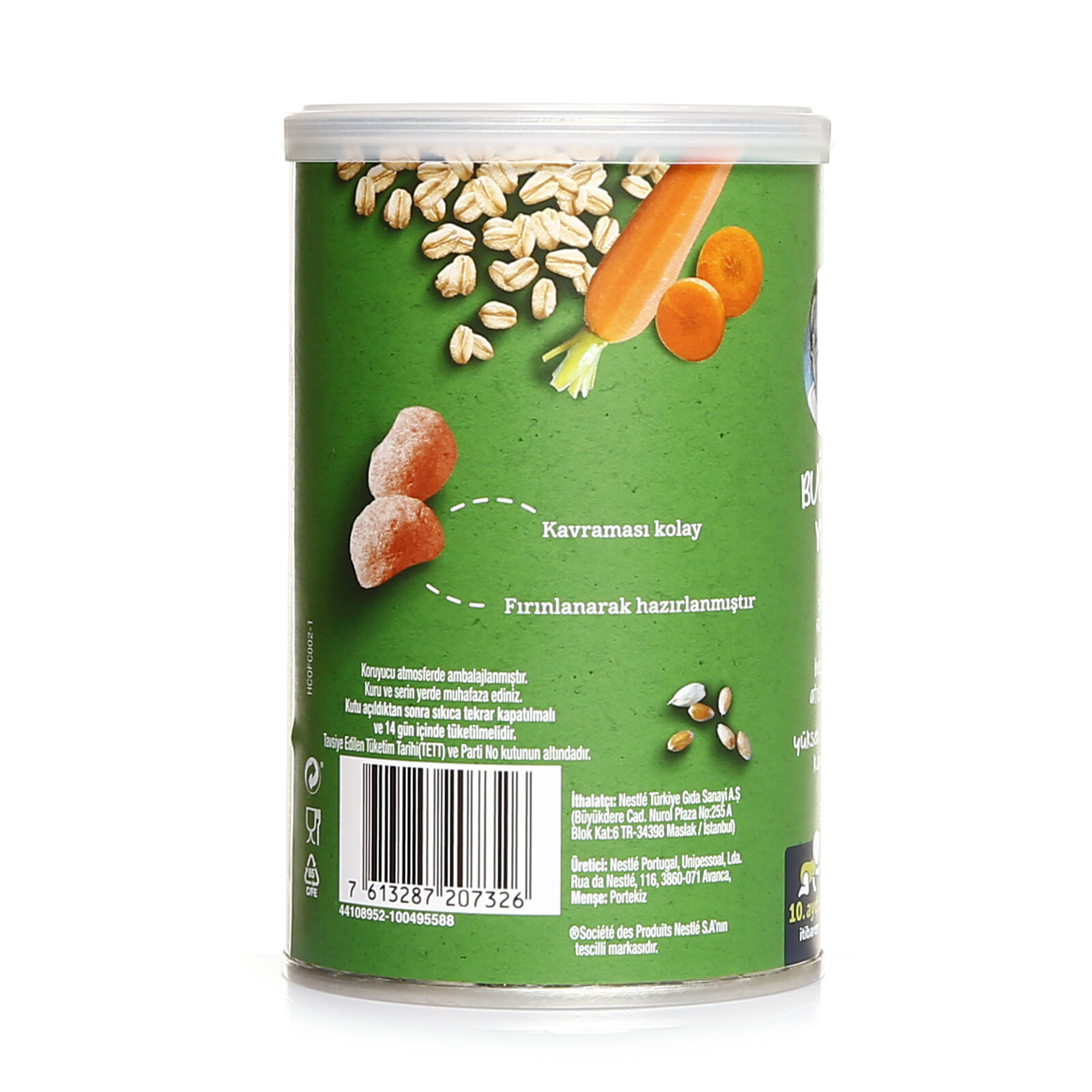 Organik Buğday Ve Yulaf Bebek Atıştırmalığı 35 gr 10+ Ay