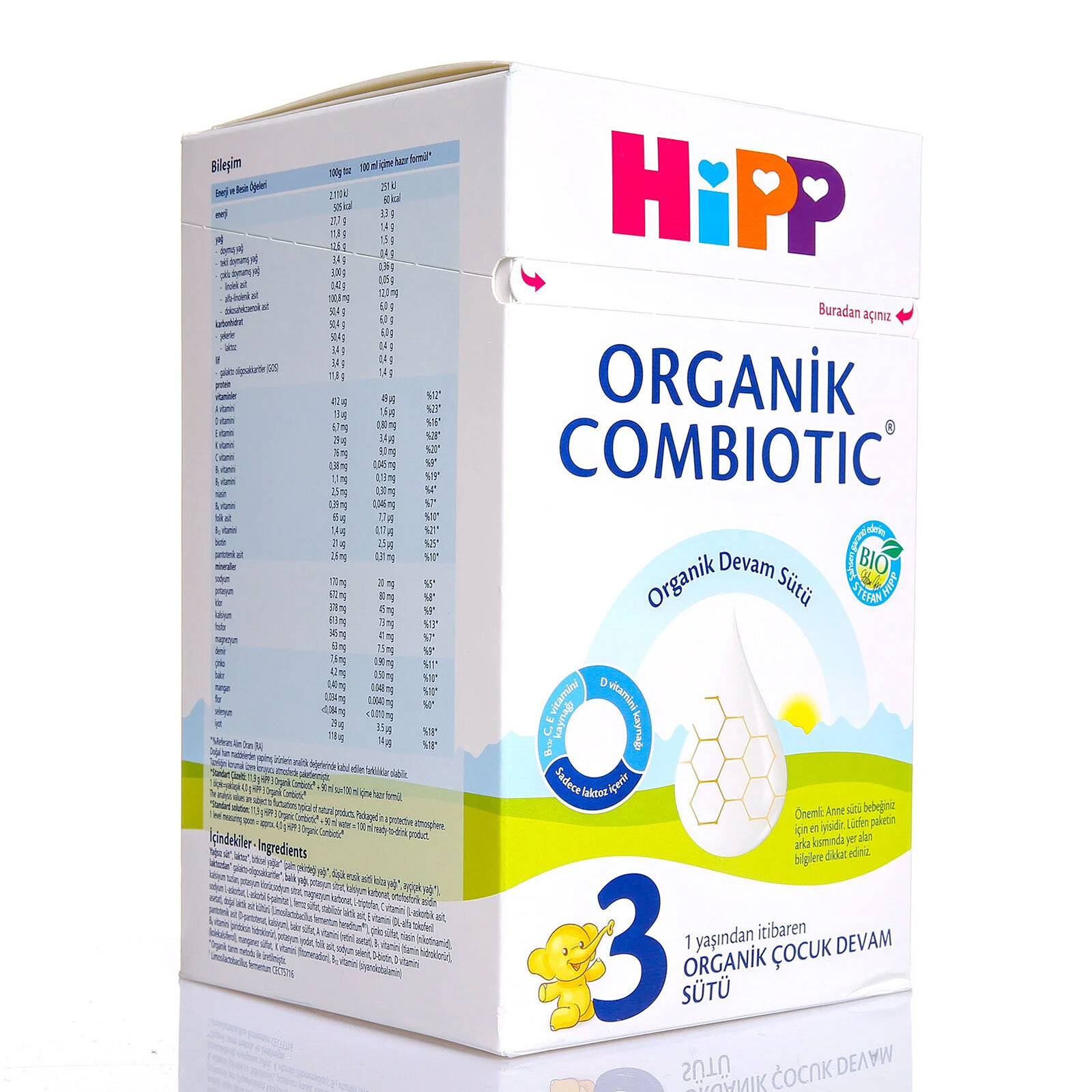 Organik Combiotic 3 Devam Sütü 2*800 gr.