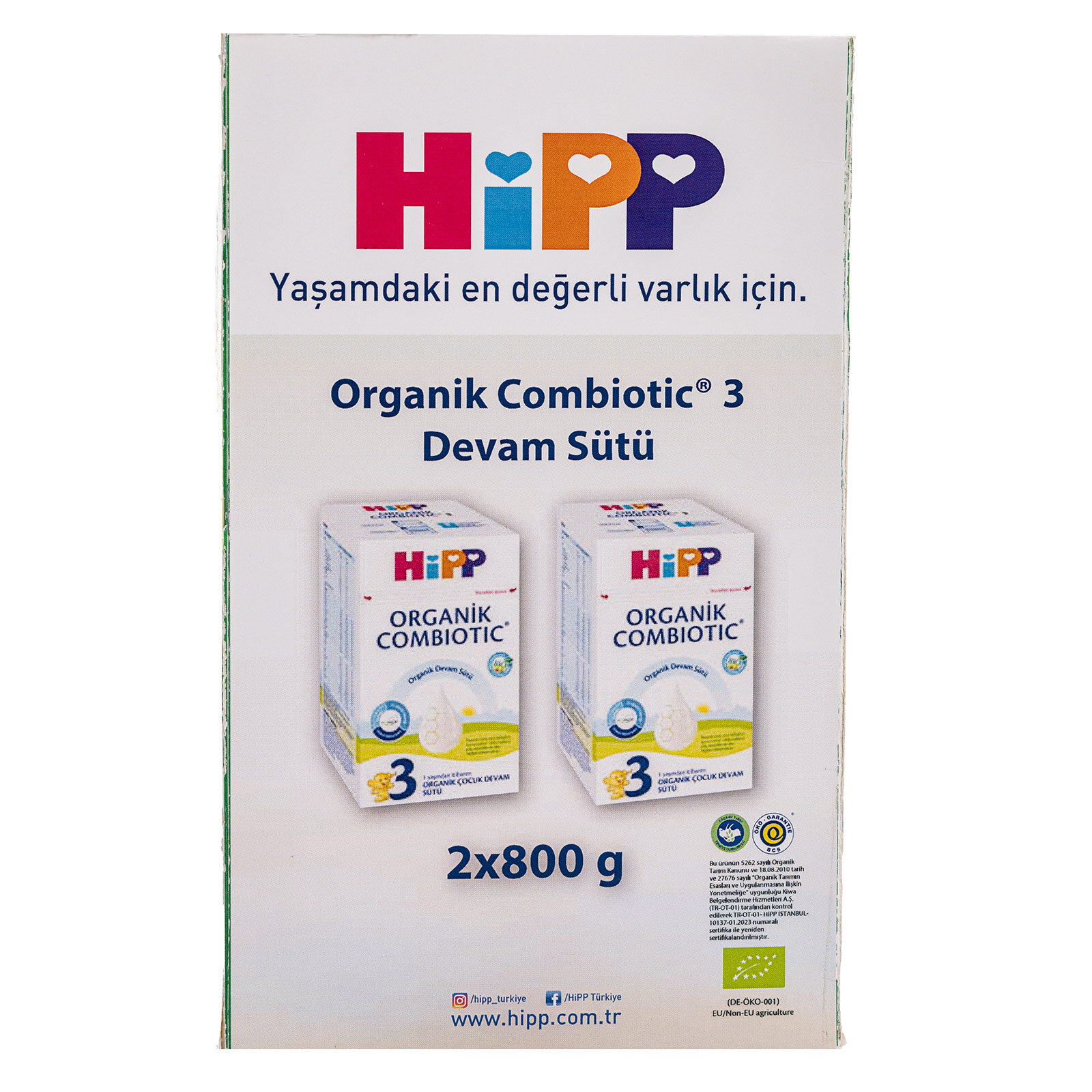 Organik Combiotic 3 Devam Sütü 2*800 gr.
