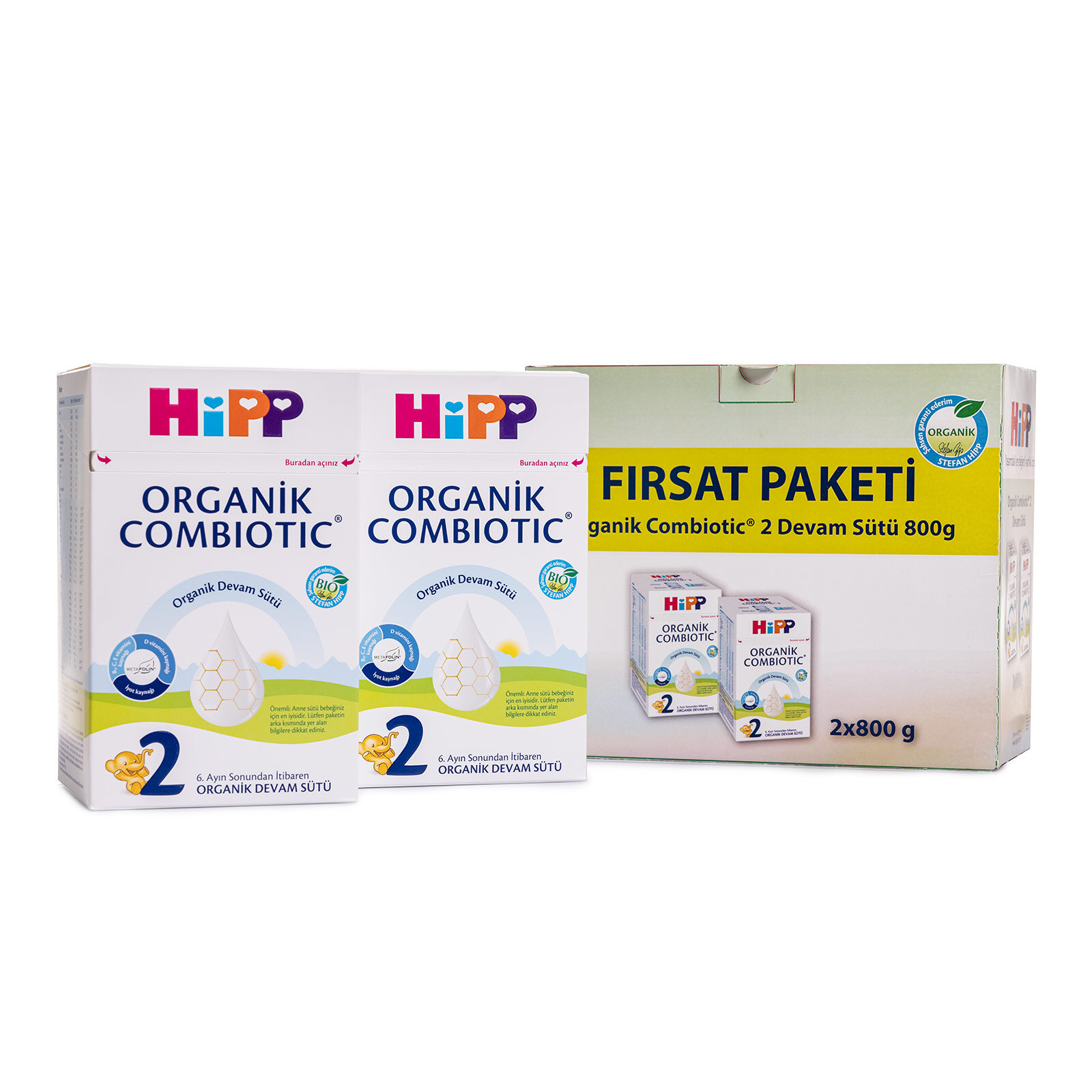 Organik Combiotic Devam Sütü 2x800 gr