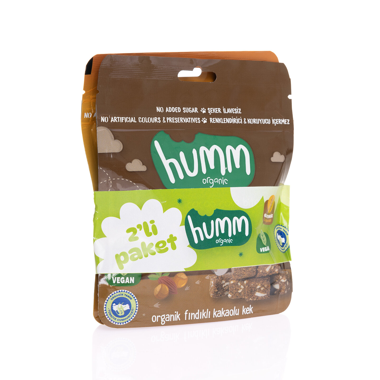 Organik Glutensiz Vegan Fındıklı, Kakaolu Kek ve Muzlu Kek 2x30 gr Organik Glutensiz Vegan Fındıklı, Kakaolu Kek ve Muzlu Kek 2x30 gr