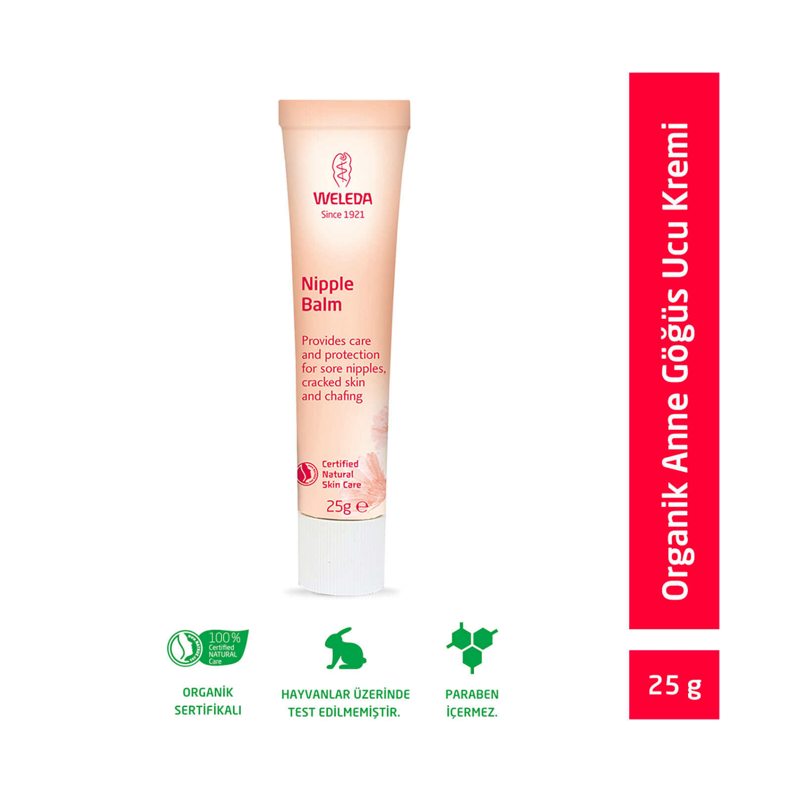 Organik Göğüs Ucu Bakım Kremi 25g