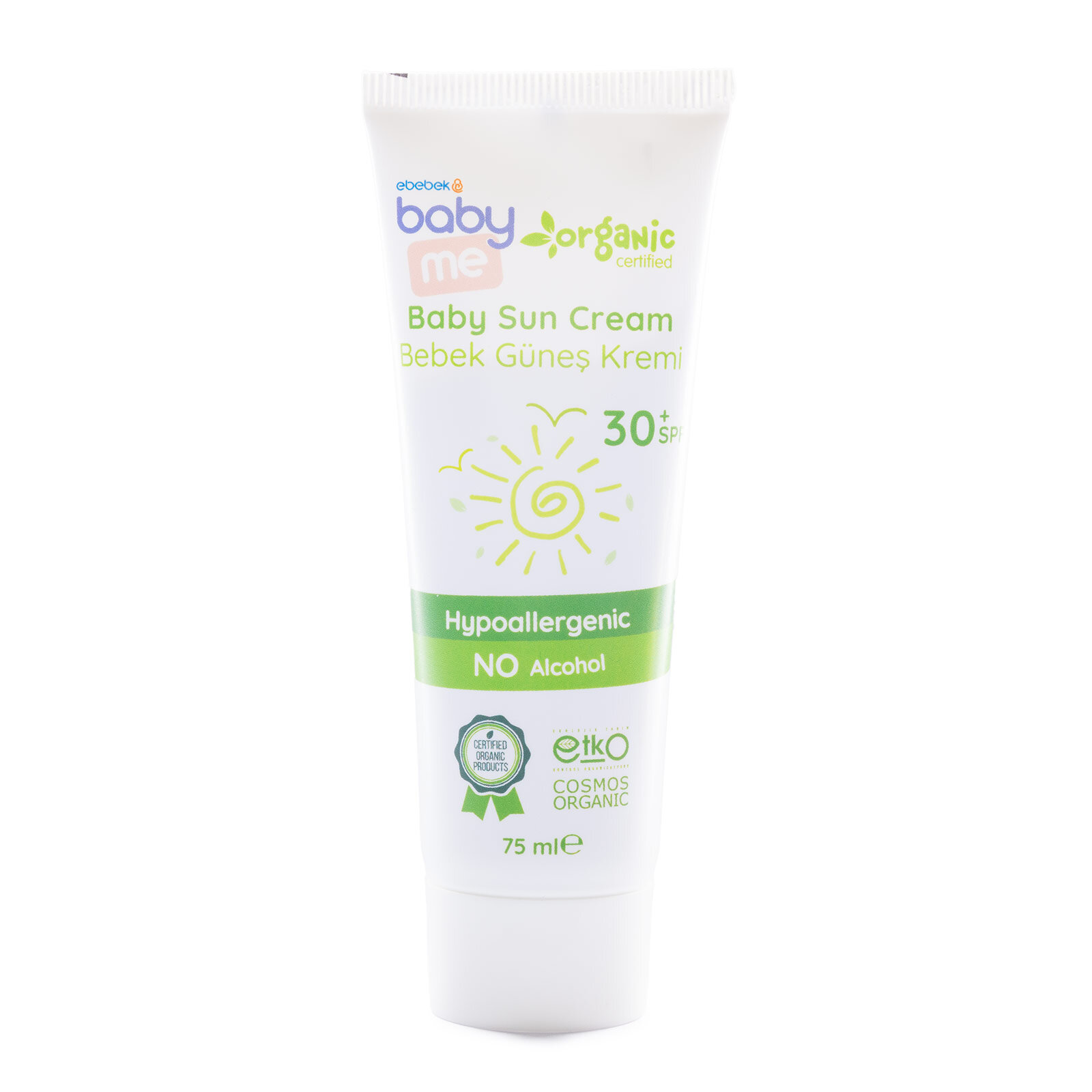 30+SPF Organik Güneş Kremi 75 ml 30+SPF Organik Güneş Kremi 75 ml