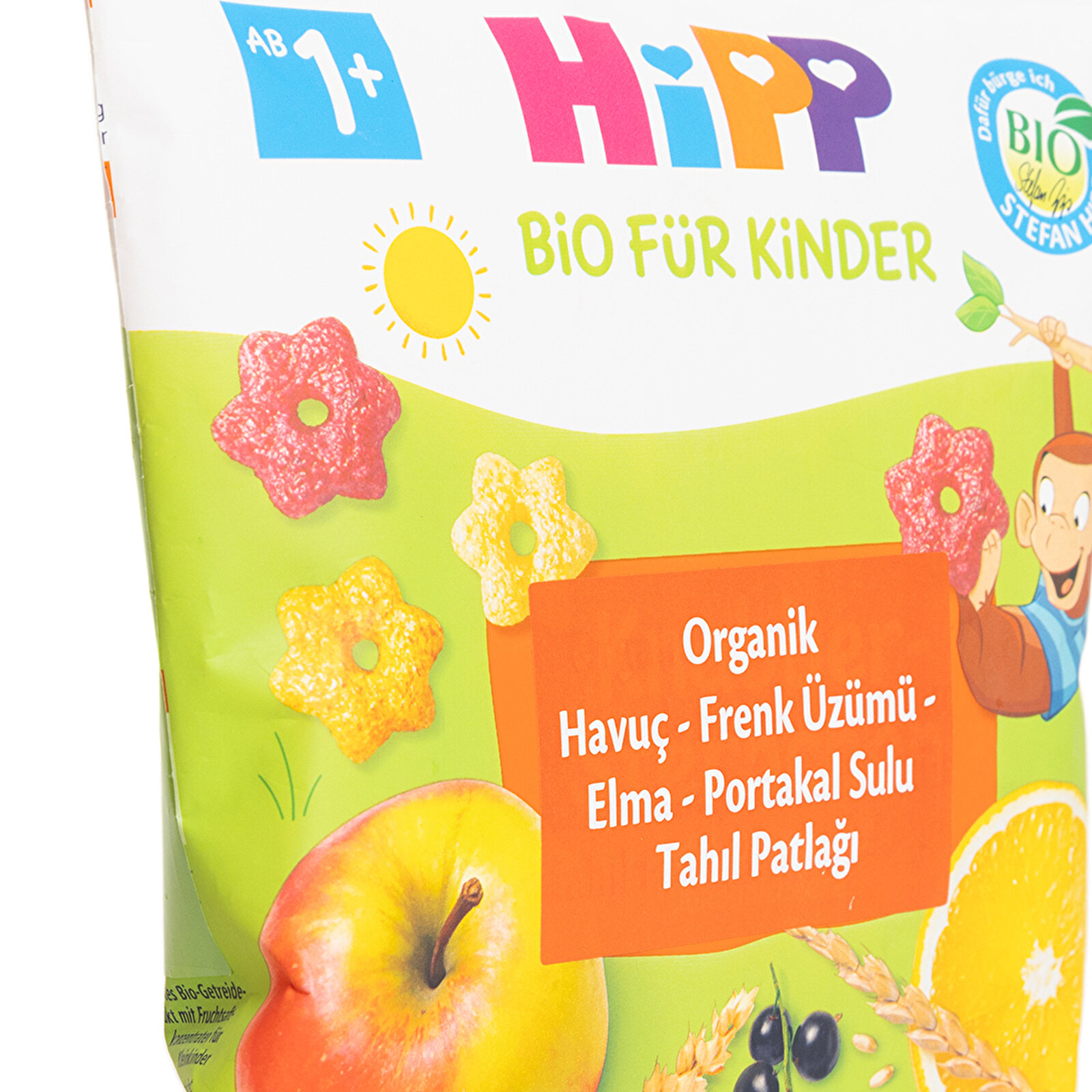 Organik Havuçlu Frenk Üzümlü Elmalı Portakallı Tahıl Patlağı