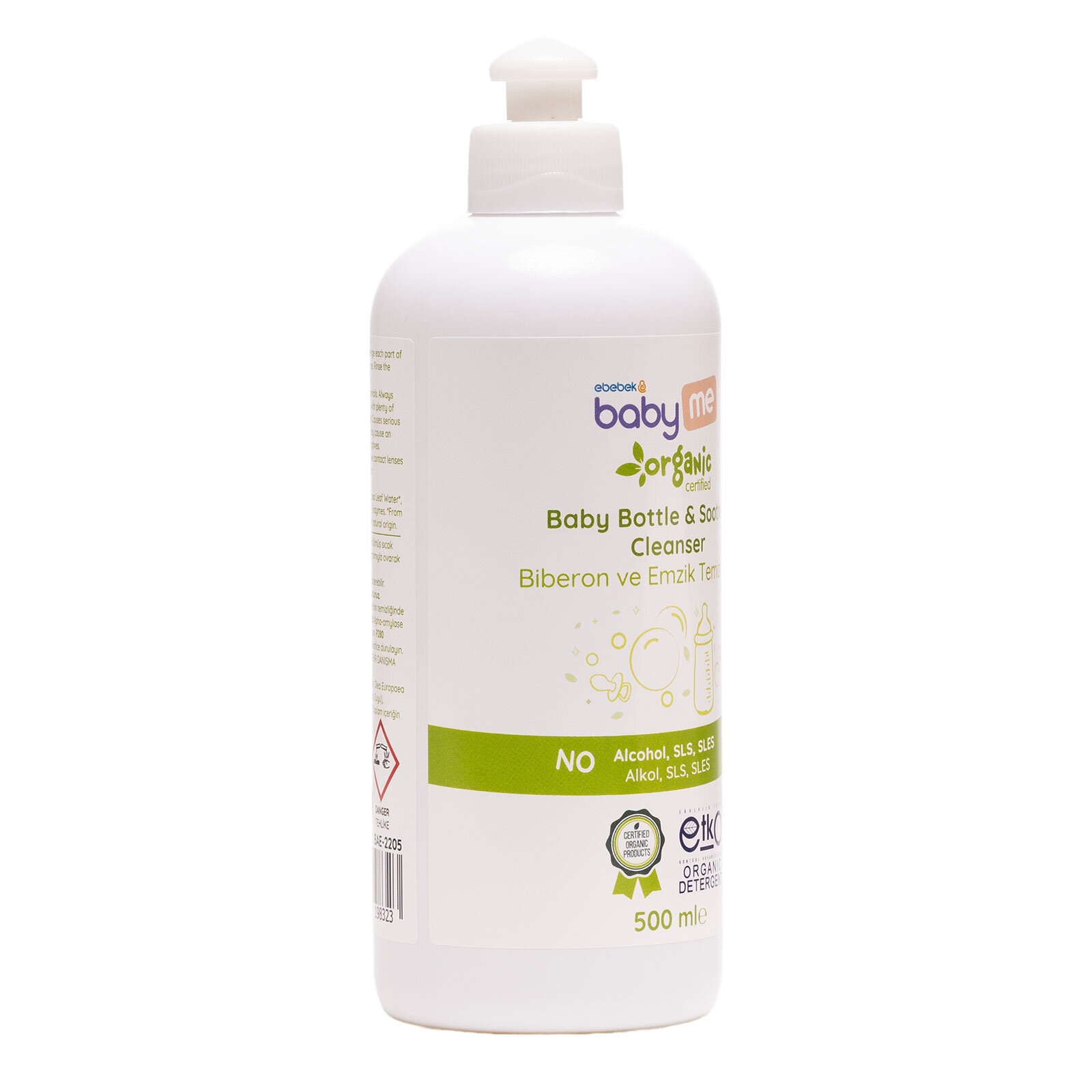 Organik Likit Biberon Ve Emzik Temizleyici 500 ml Organik Likit Biberon Ve Emzik Temizleyici 500 ml