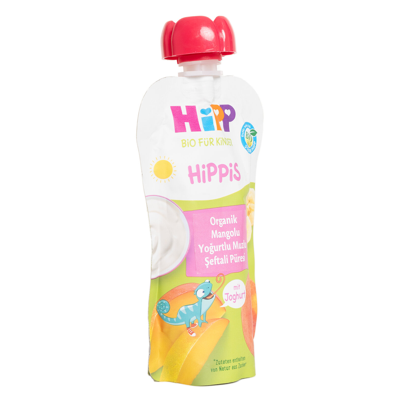 Organik Mangolu Yoğurtlu Muzlu Şeftali Püresi 100gr