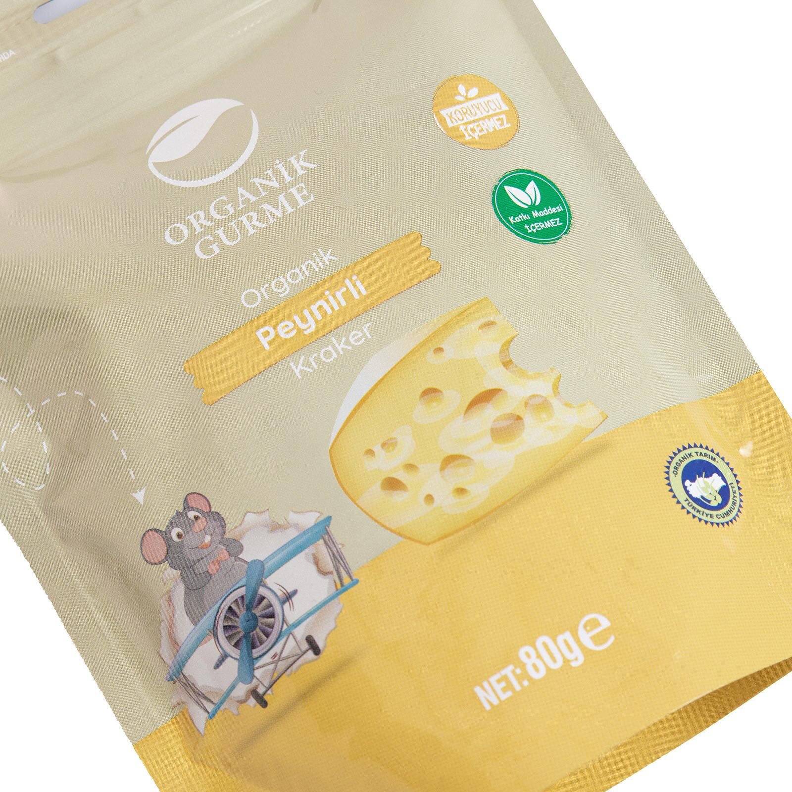 ORGANİK&nbsp; PEYNİRLİ KRAKER&nbsp; 80 GR