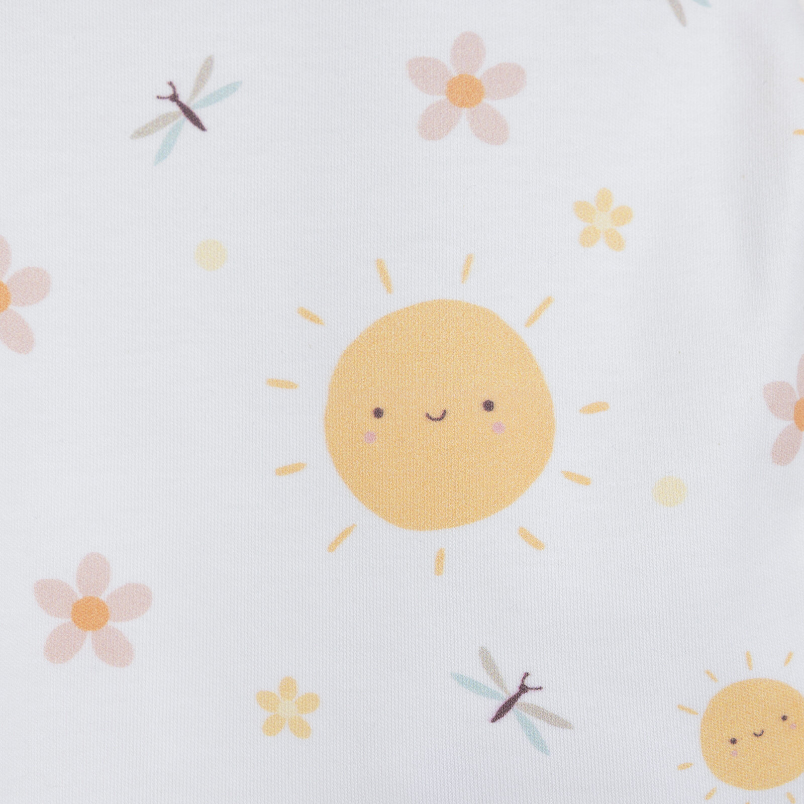 Kız Bebek Pijama Takım Organik Kumaş Çıtçıtlı Pambuliq Bisiklet Yaka Uzun Kollu