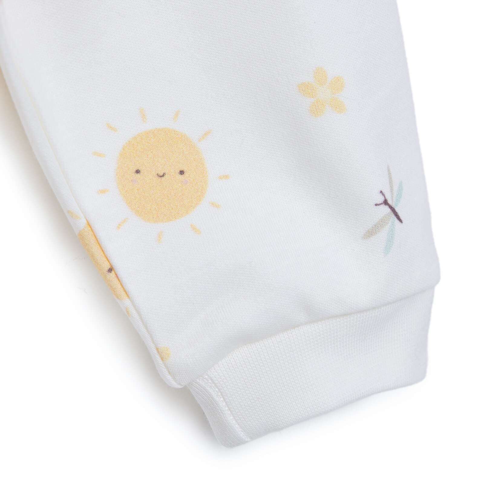 Kız Bebek Pijama Takım Organik Kumaş Çıtçıtlı Pambuliq Bisiklet Yaka Uzun Kollu