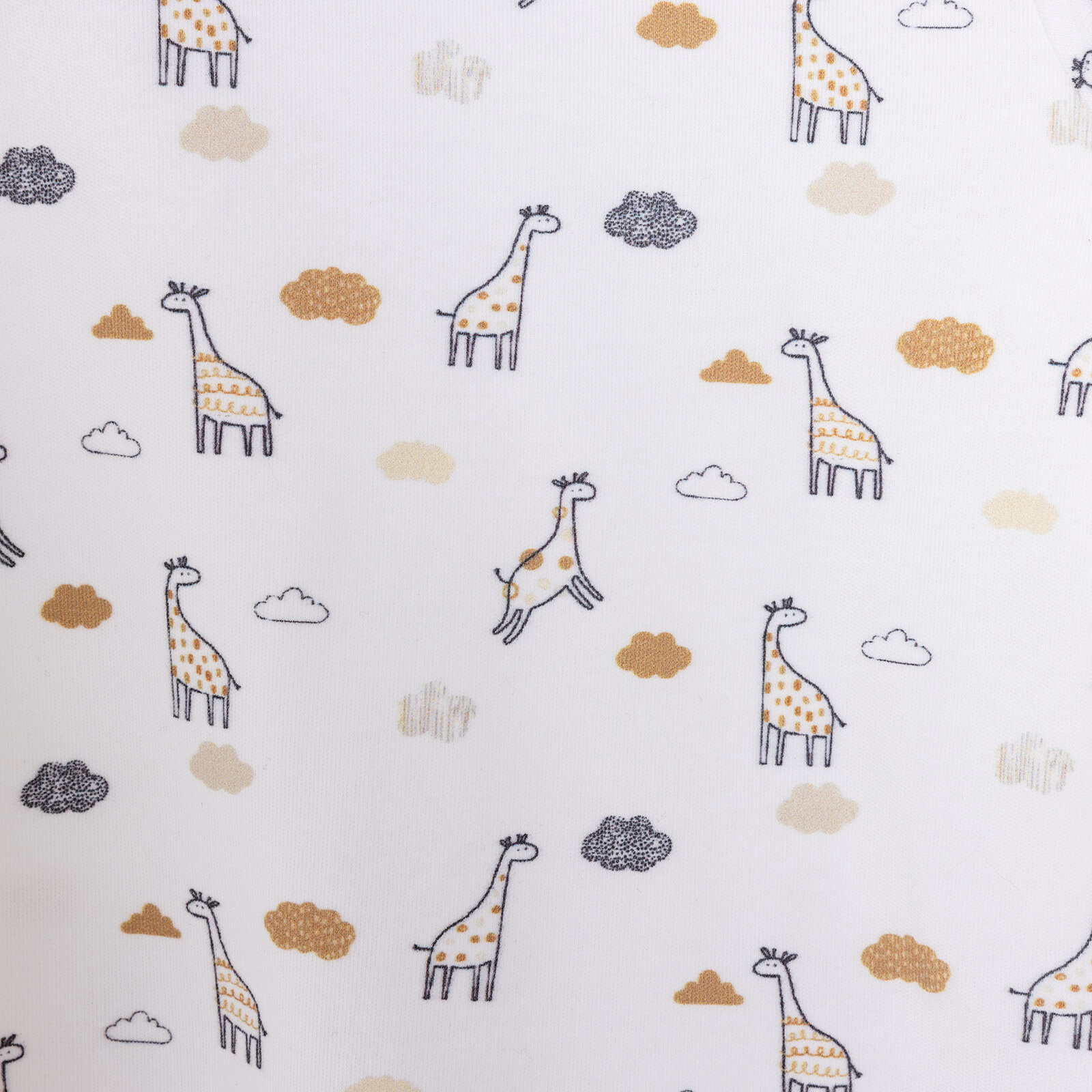 Unisex Bebek Organik Pijama Takım İnterlok Çıtçıtlı Pambuliq  Bisiklet Yaka Uzun Kol