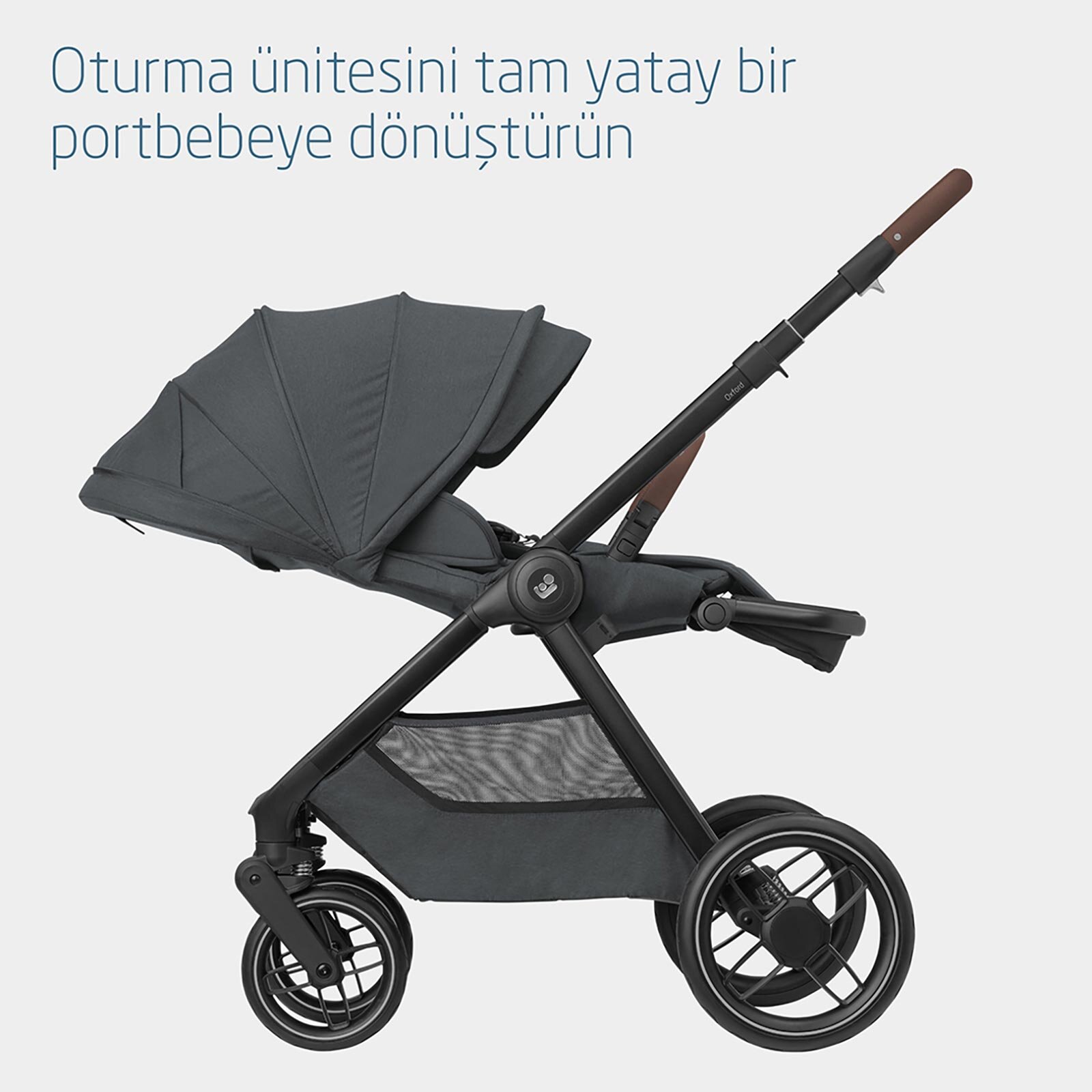 Oxford Çift Yönlü Seyahat Sistem Olabilen Bebek Arabası Twillic Graphite