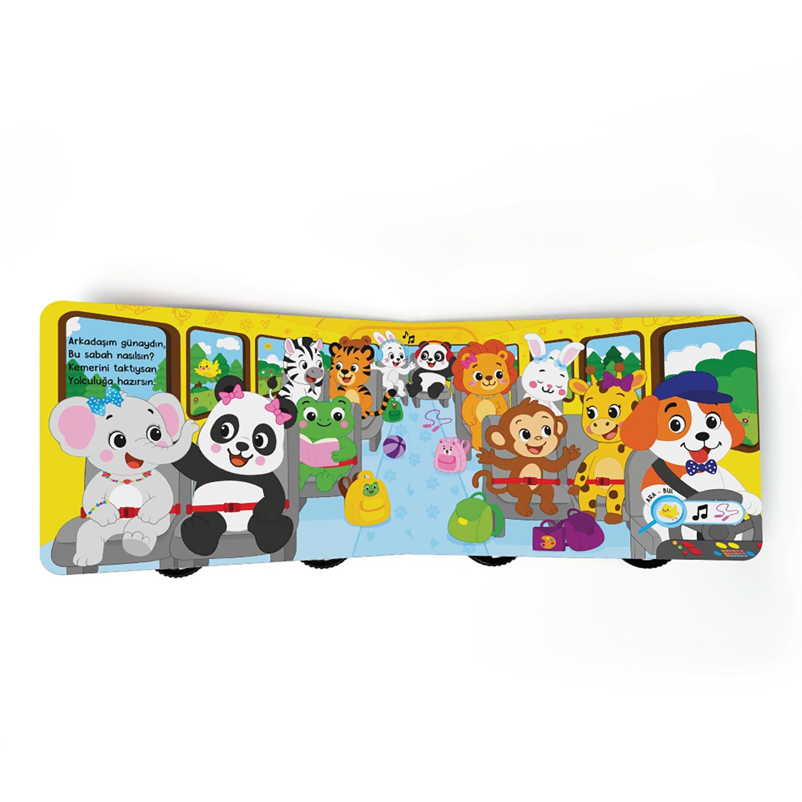 Oyuncak Kitap - Okul Otobüsü (Gerçek Tekerlekli) Oyuncak Kitap - Okul Otobüsü (Gerçek Tekerlekli)