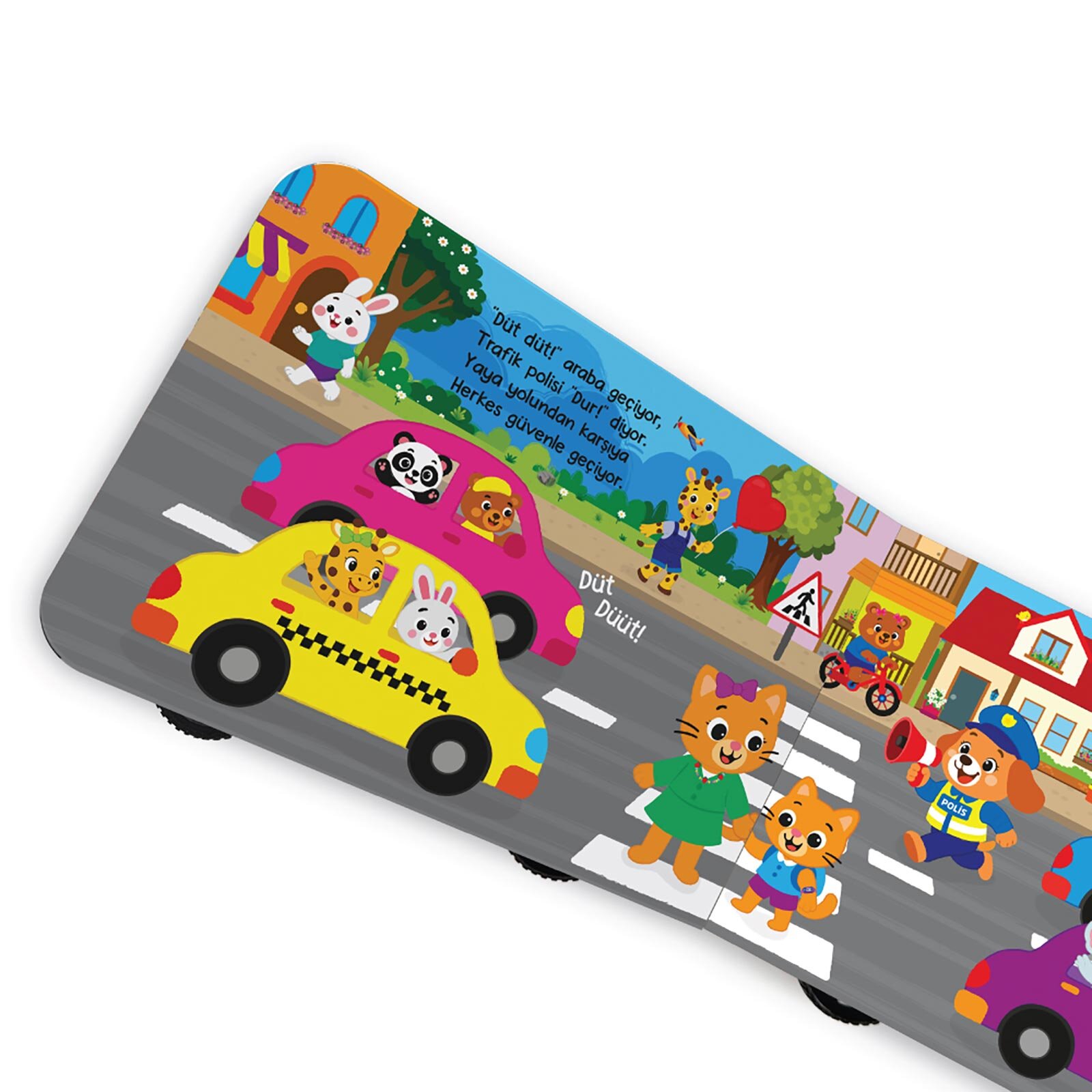 Oyuncak Kitap - Polis (Gerçek Tekerlekli)