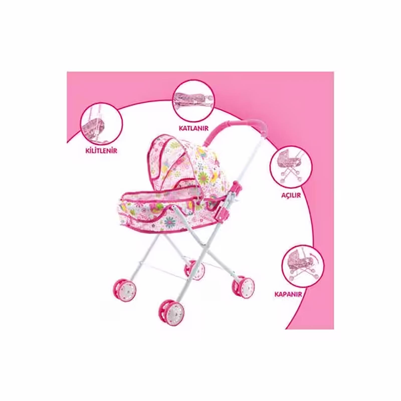 Oyuncak Metal Beşik Puset