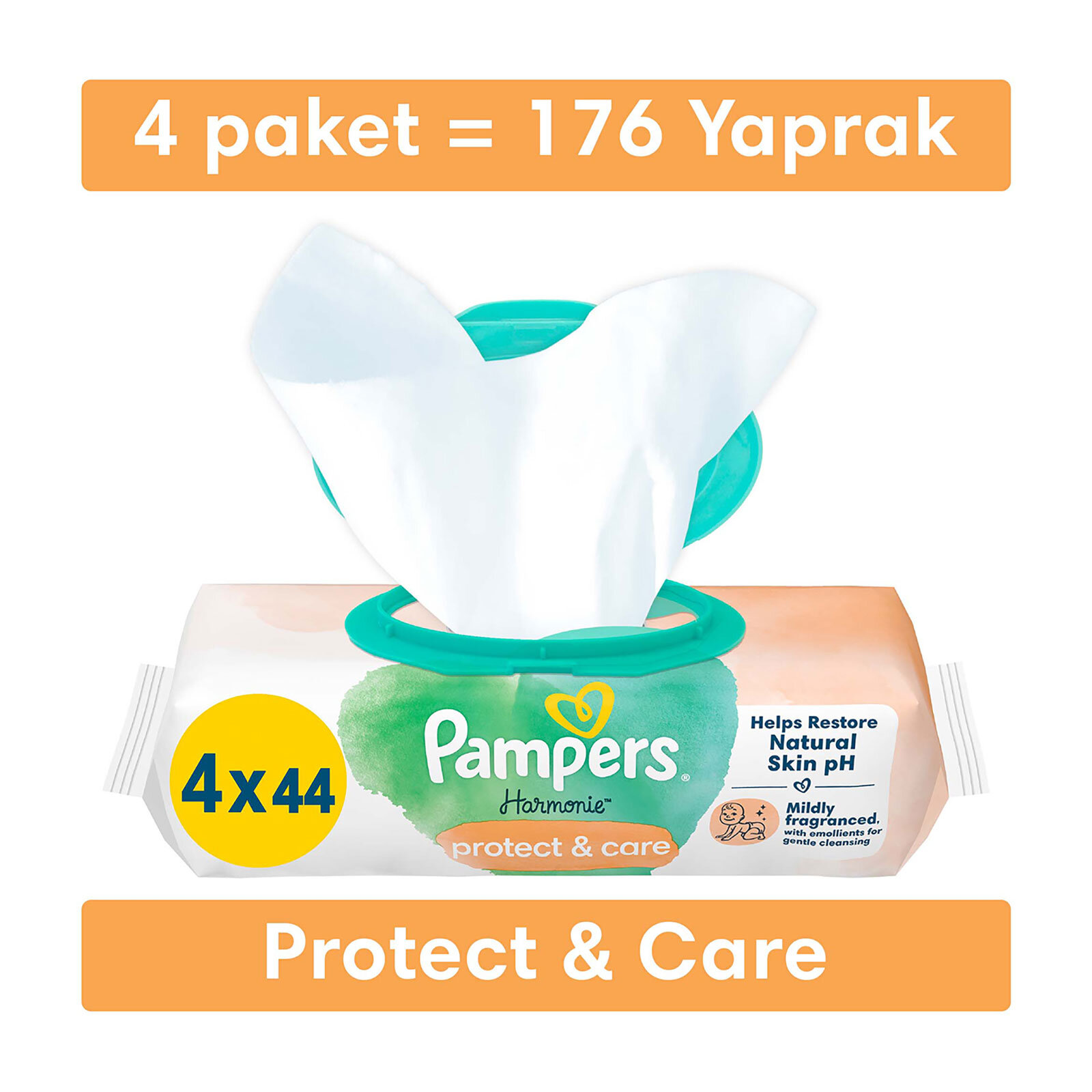 Pampers Islak Havlu Protect& Care 4lü