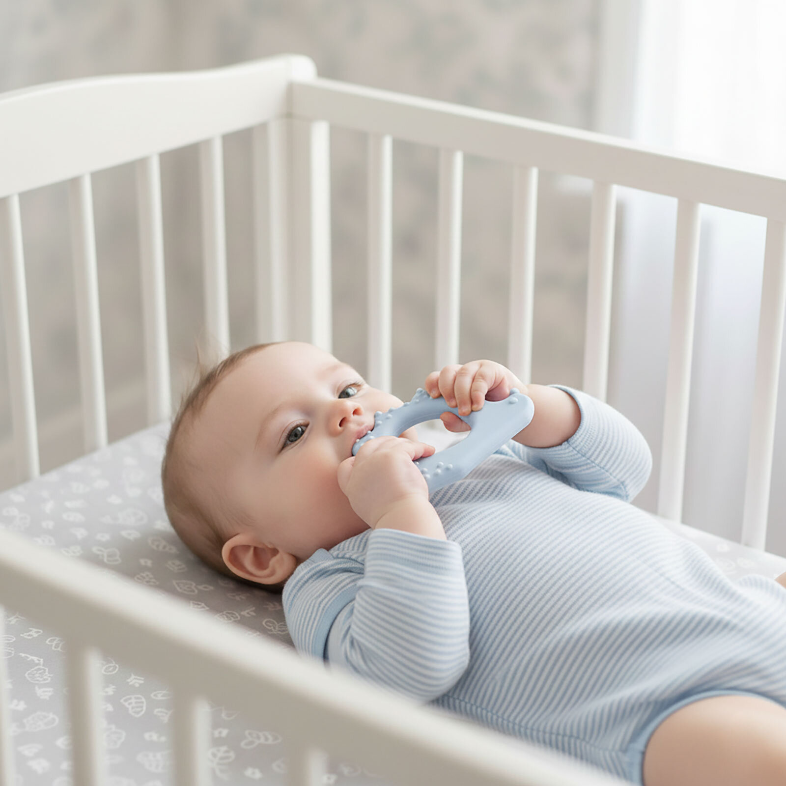 Kirpi Silikon Diş Kaşıyıcı Buz Mavisi