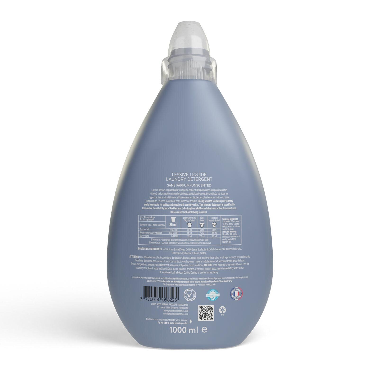 Parfümsüz Bebek Çamaşır Deterjanı 1000 ml Parfümsüz Bebek Çamaşır Deterjanı 1000 ml