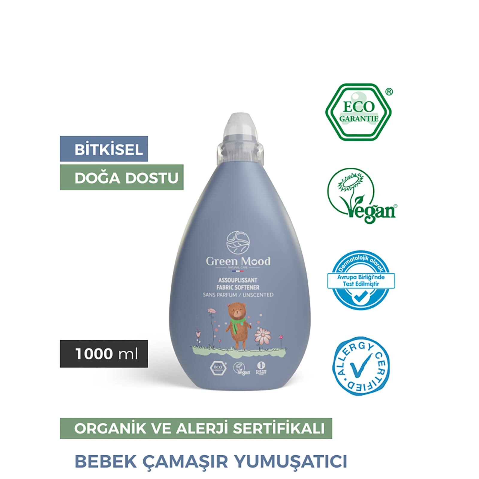 Parfümsüz Bebek Çamaşır Yumuşatıcı 1000 ml