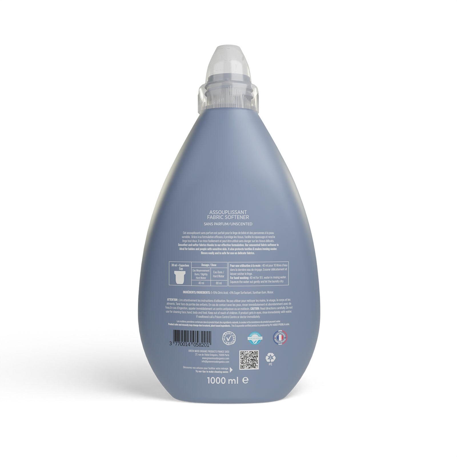 Parfümsüz Bebek Çamaşır Yumuşatıcı 1000 ml