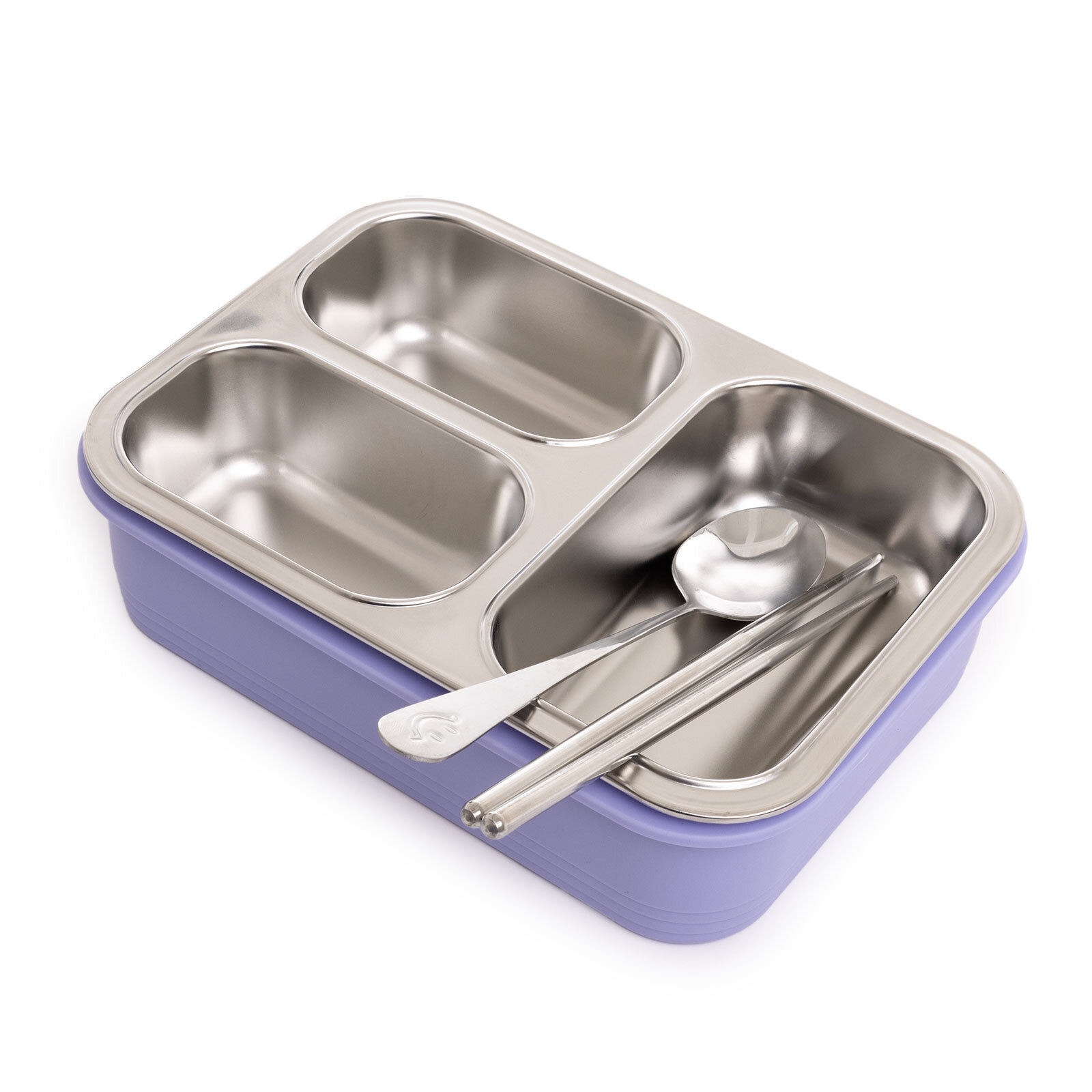 Paslanmaz Çelik 620ml Lunch Box-Lila