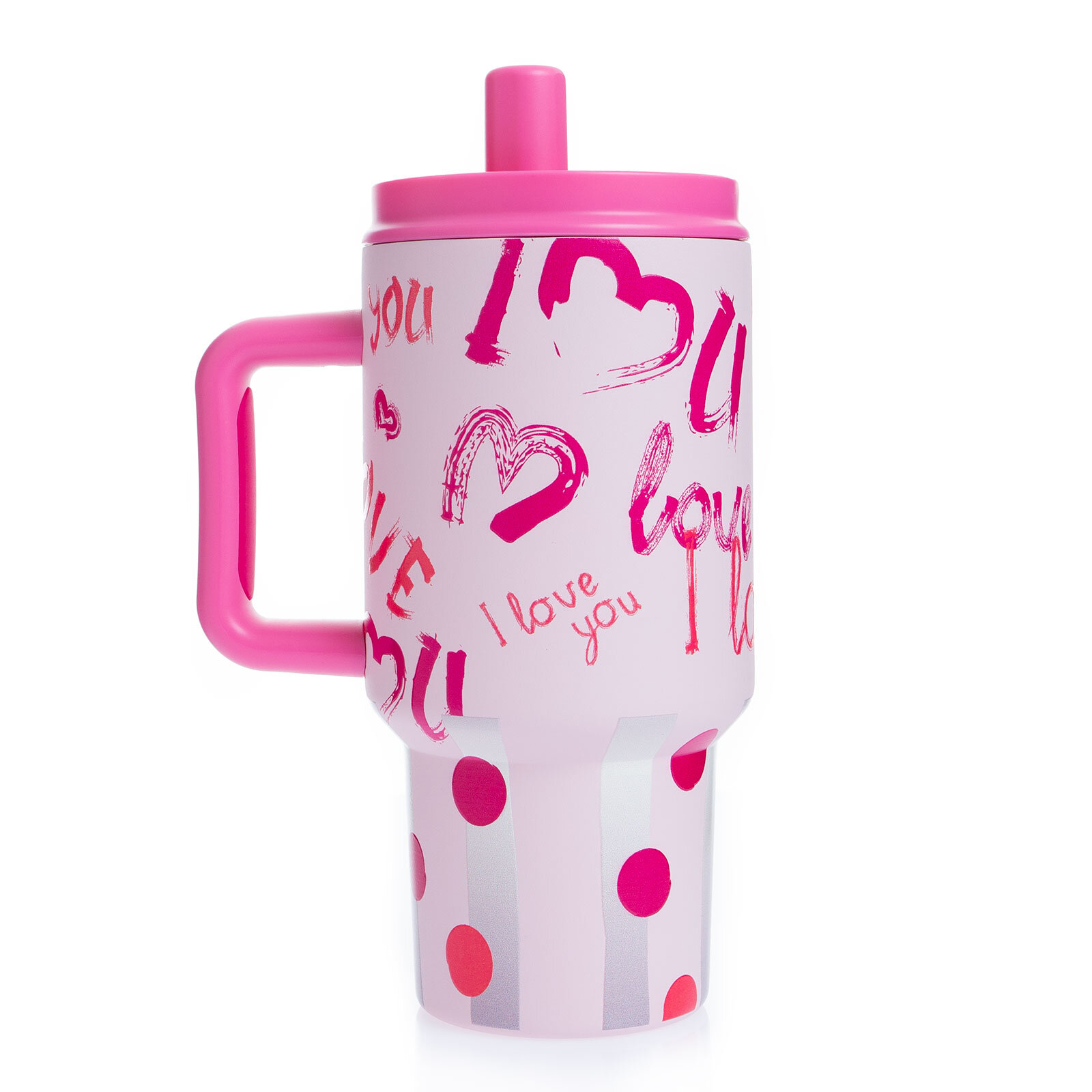 Paslanmaz Çelik Mug ve Matara Termos 800 ml Pembe