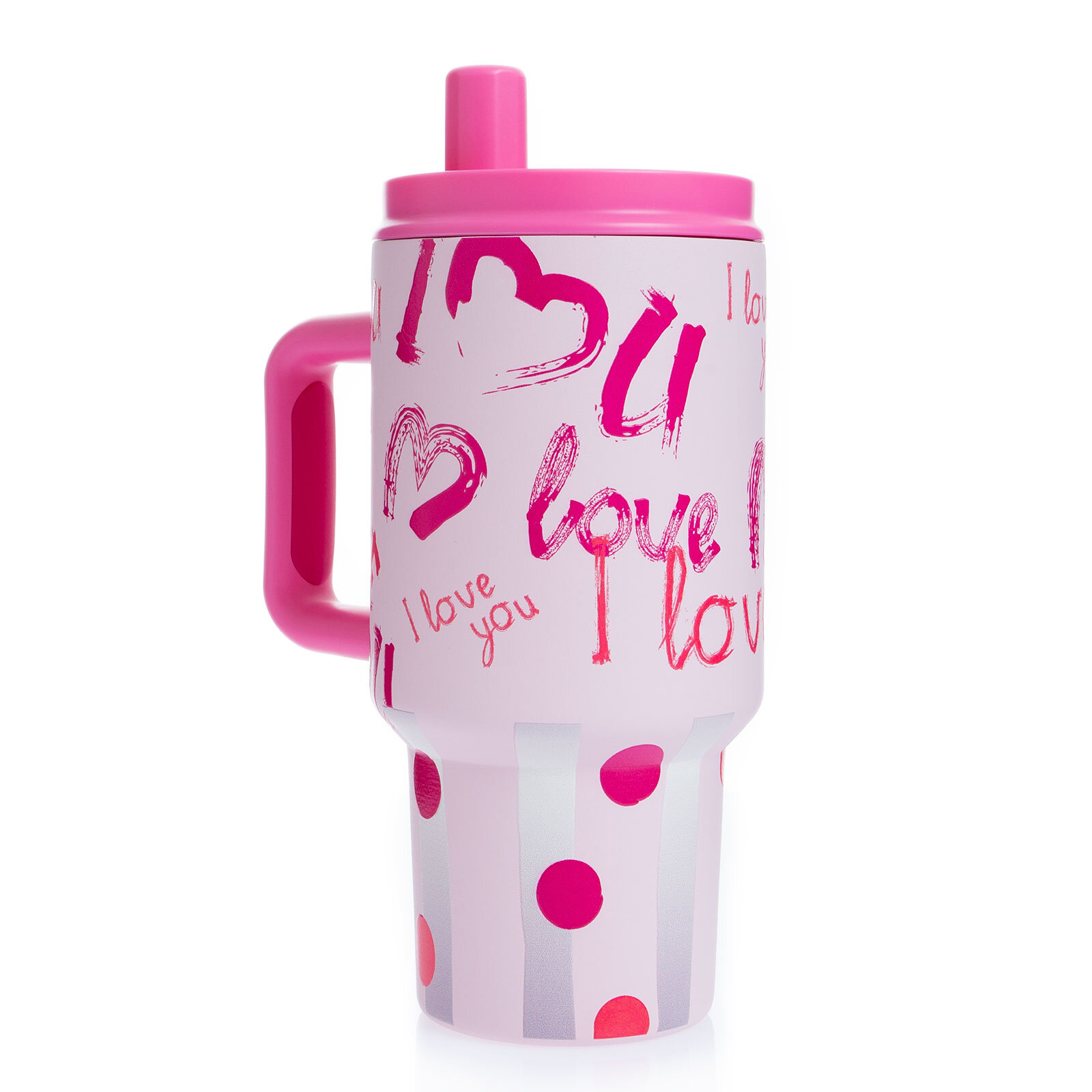 Paslanmaz Çelik Mug ve Matara Termos 800 ml Pembe
