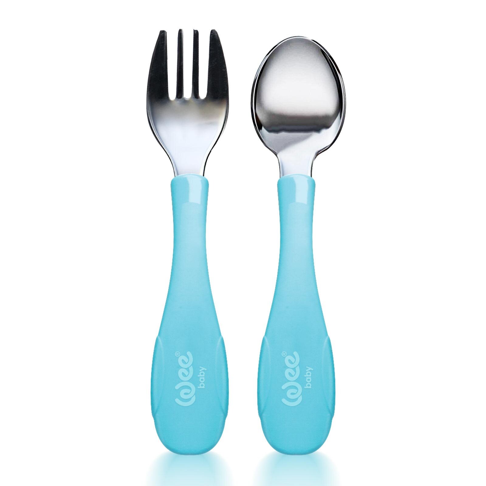 Paslanmz Çelik Çatal Kaşık Seti Mavi Paslanmz Çelik Çatal Kaşık Seti Mavi