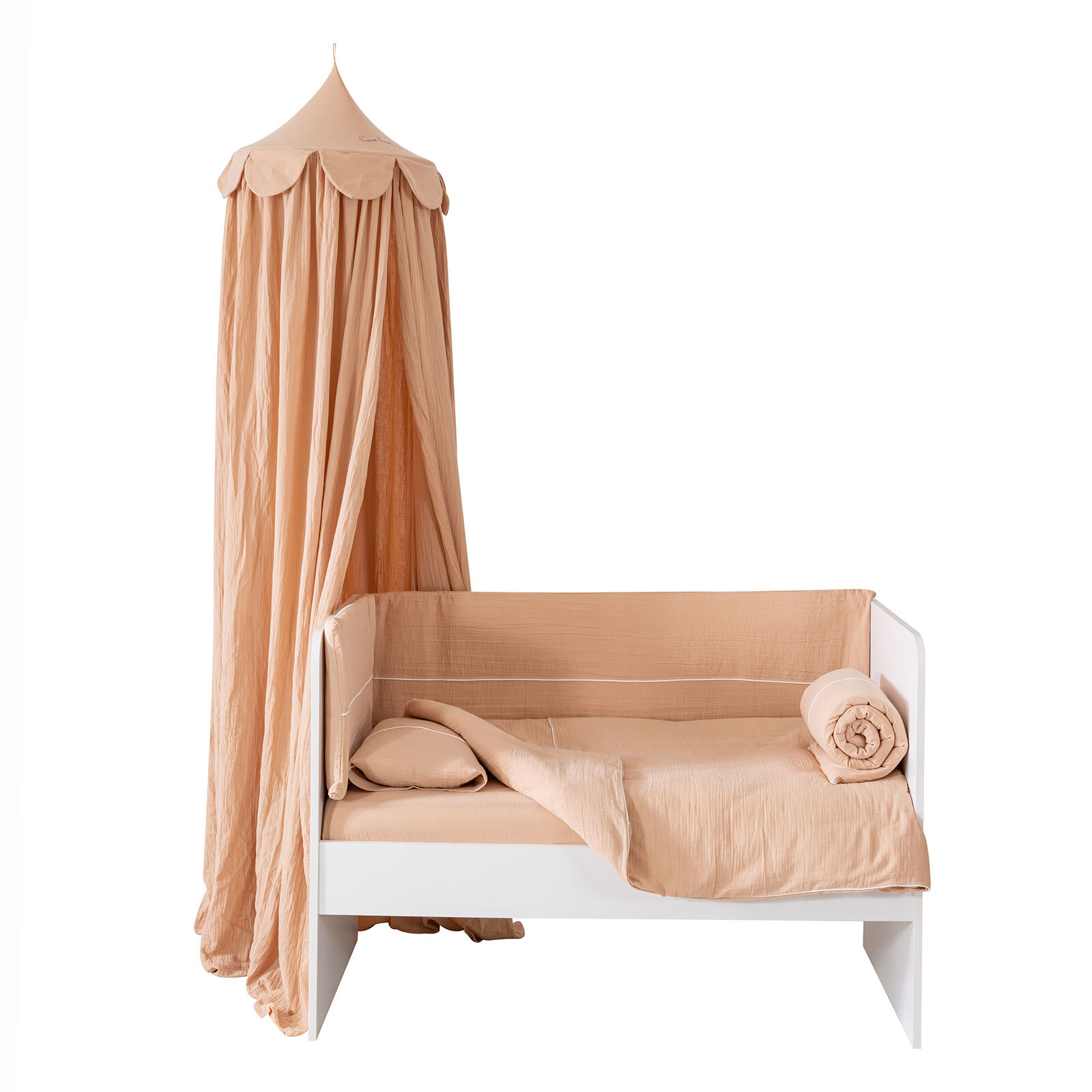 Çocuk Müslin Cibinlik Seti Somon Çocuk Müslin Cibinlik Seti Somon