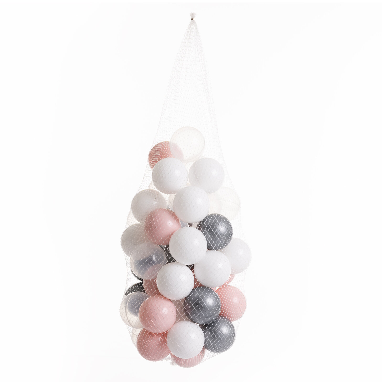 Pembe-Gümüş-Beyaz-Şeffaf Havuz Topları 50'li 7 cm