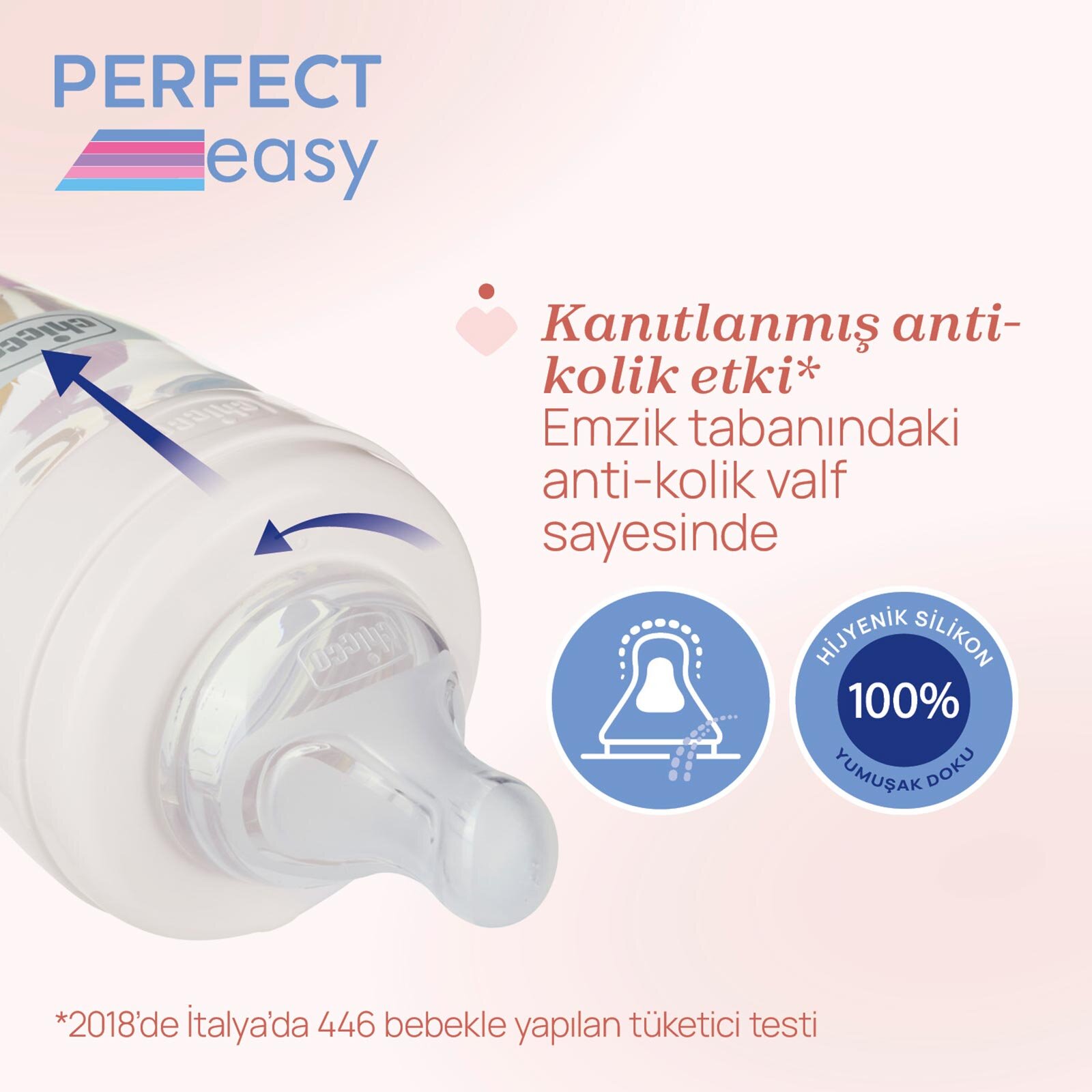 Perfect Easy Biberon Cam 240 ml Yavaş Akış-Unisex Perfect Easy Biberon Cam 240 ml Yavaş Akış-Unisex
