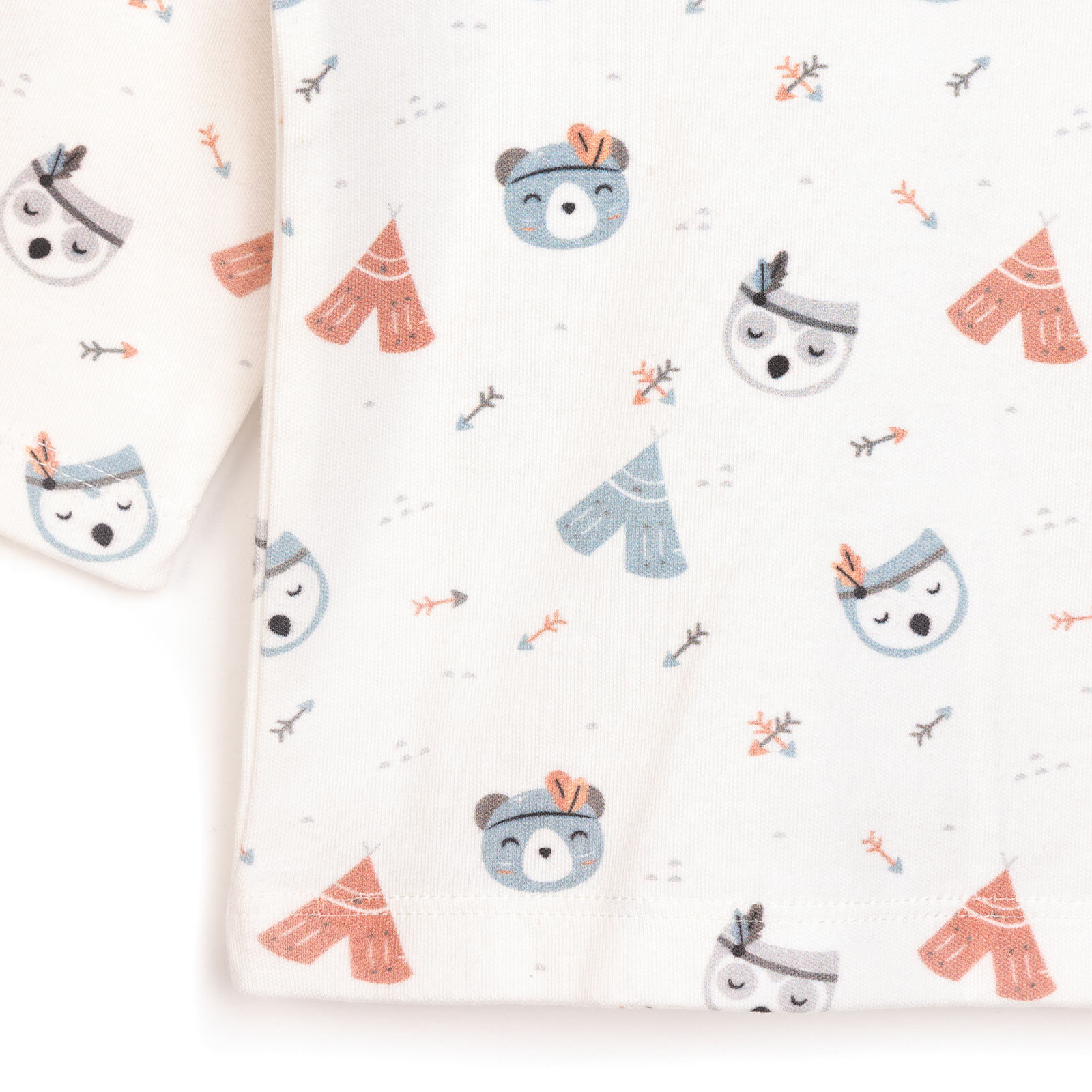 Erkek Bebek Pijama Takım İnterlok Pambuliq Bisiklet Yaka Uzun Kol Gri Erkek Bebek Pijama Takım İnterlok Pambuliq Bisiklet Yaka Uzun Kol Gri