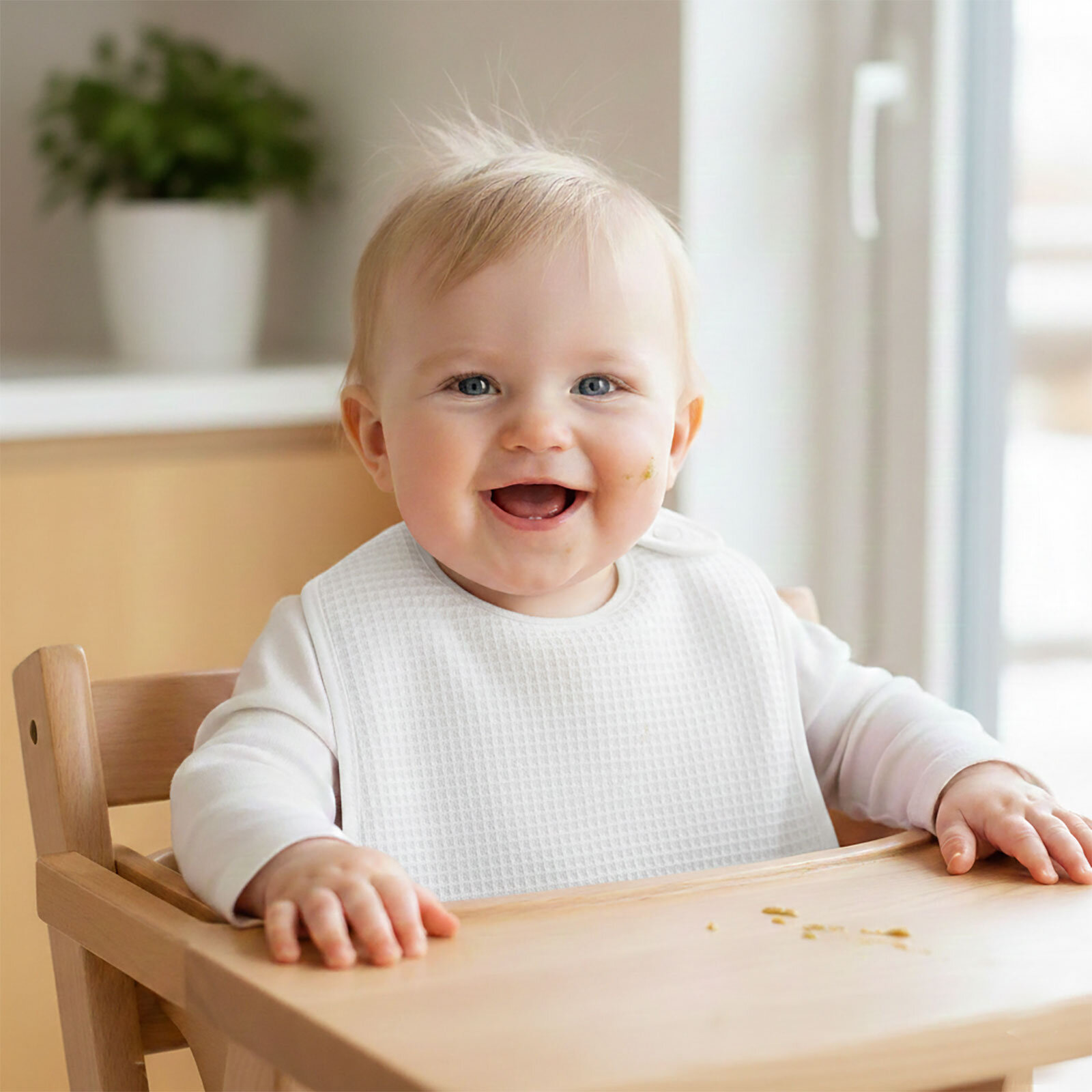 Pike Kumaş Astarlı Mama Önlük 5'li