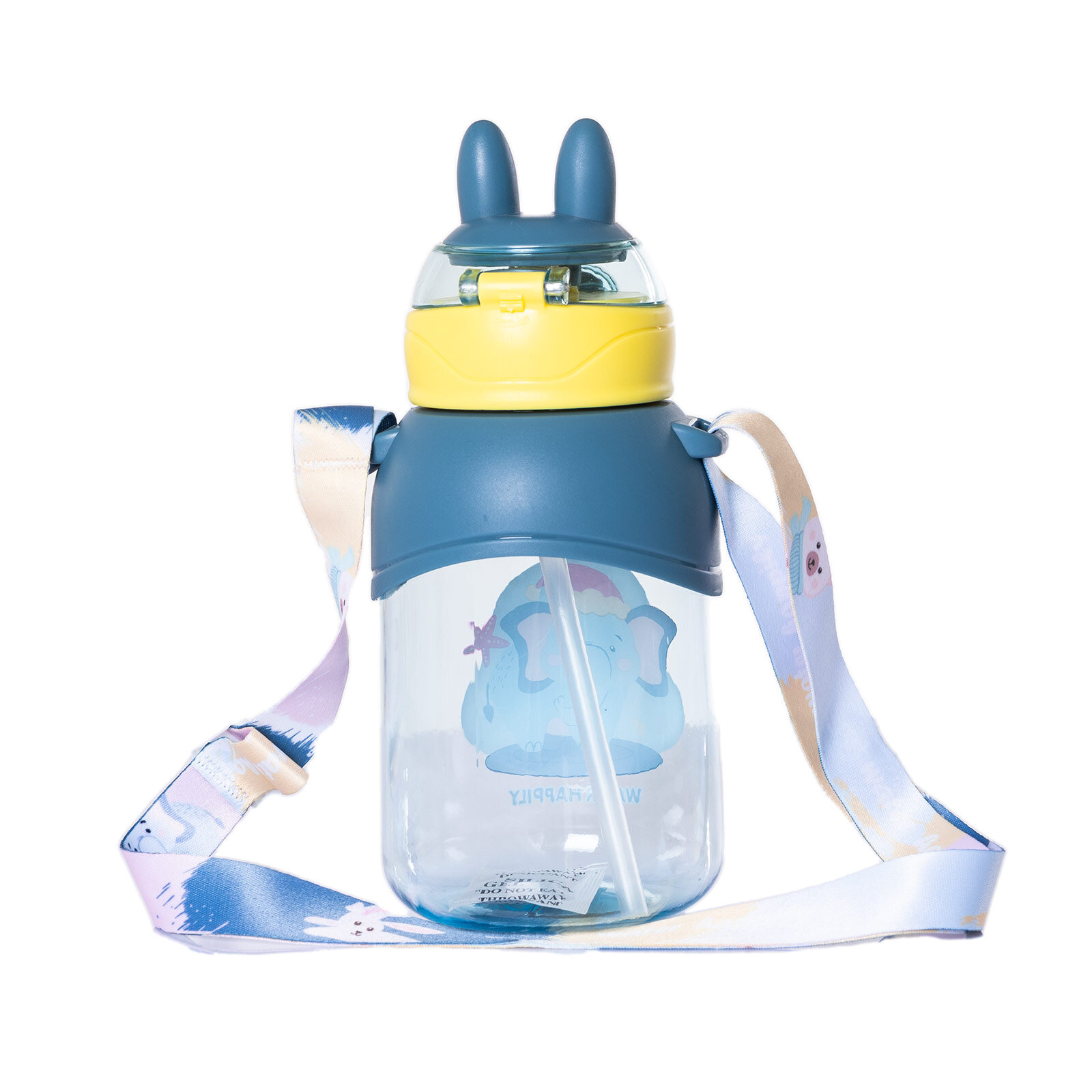 Pipetli Su Matarası 650 ml Mavi Pipetli Su Matarası 650 ml Mavi