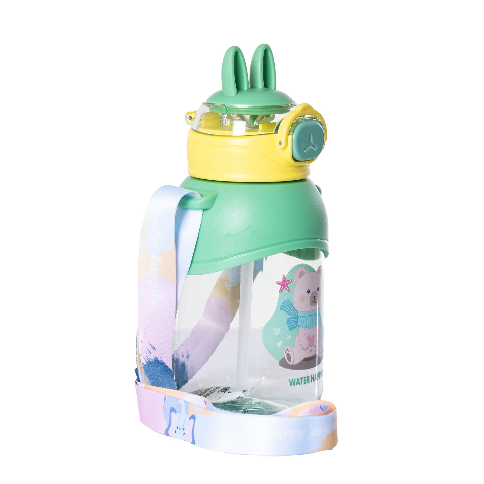 Pipetli Su Matarası 650 ml Yeşil