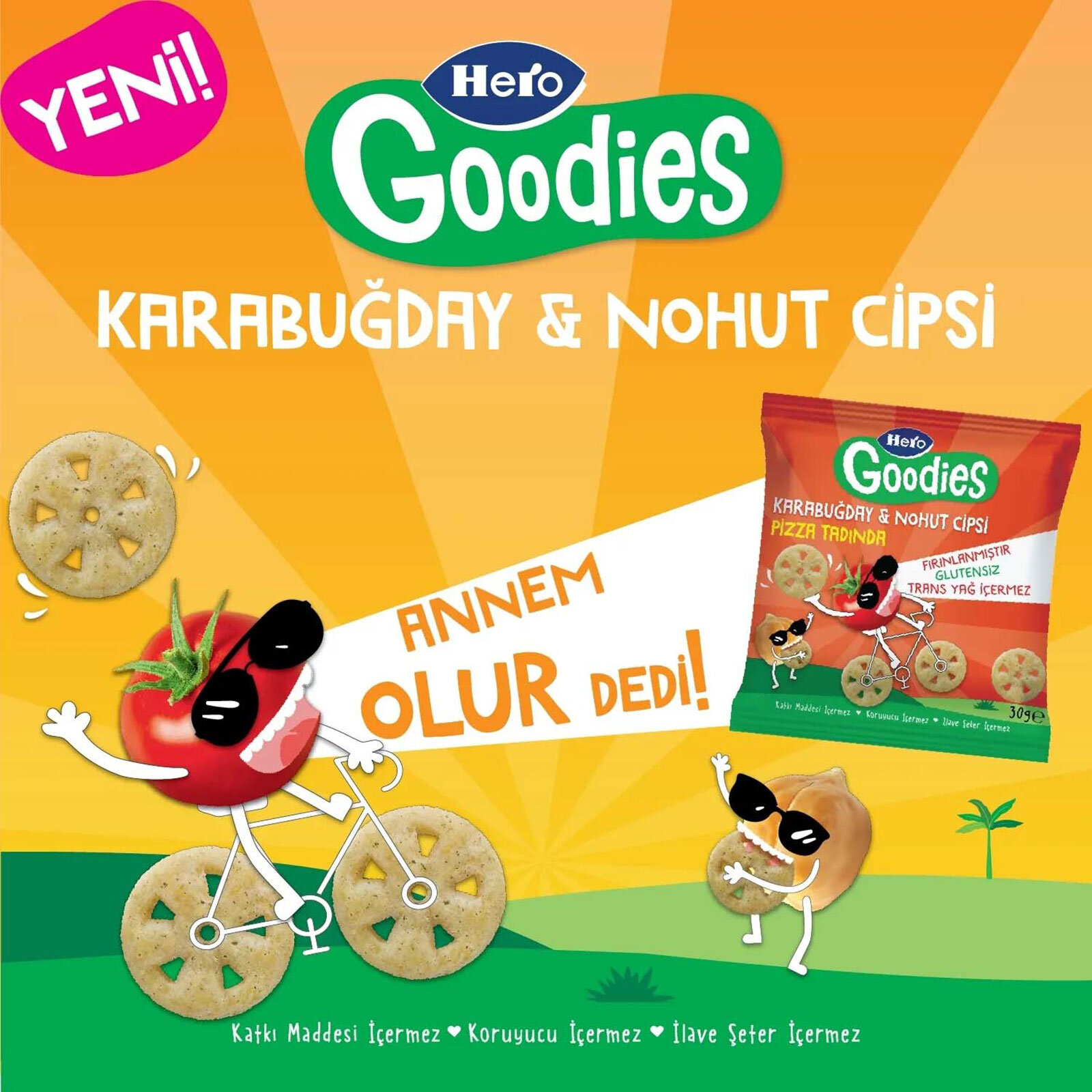 Pizza Karabuğday Nohut Cips 30 gr Pizza Karabuğday Nohut Cips 30 gr