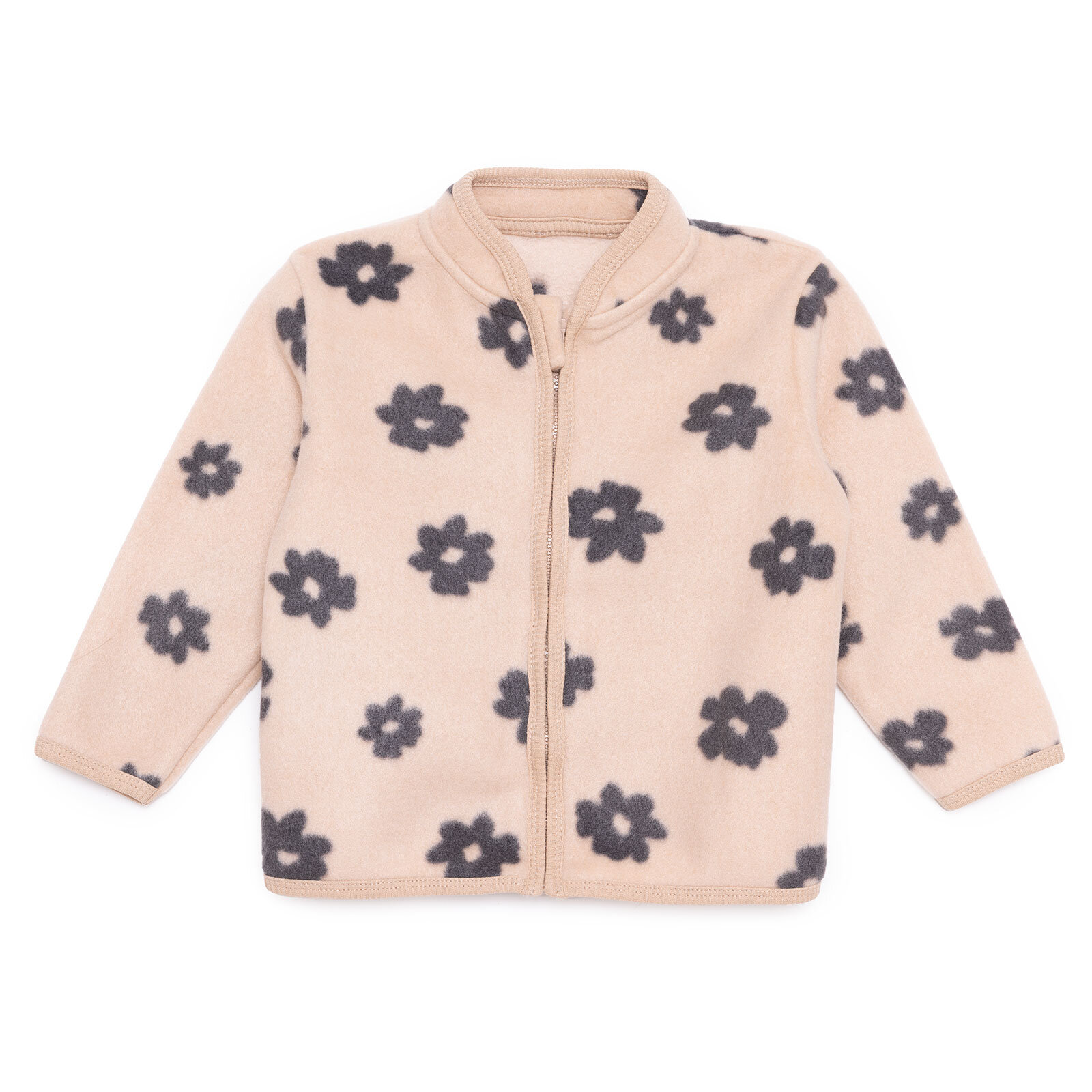 Kız Bebek Polar Hırka Hakim Yaka Uzun Kol Kız Bebek Polar Hırka Hakim Yaka Uzun Kol