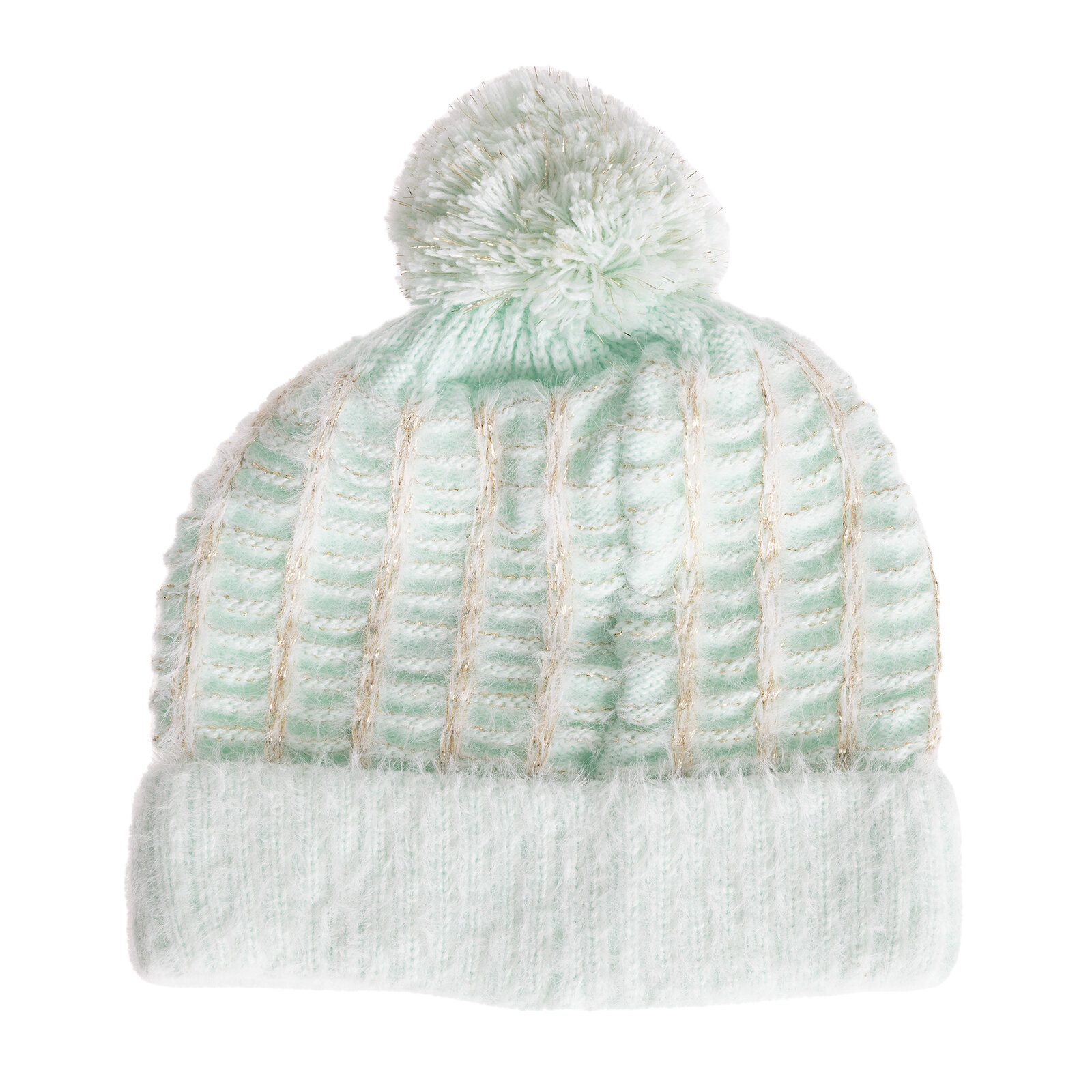 Ponponlu Simli Triko Kız Bere Kız Bebek