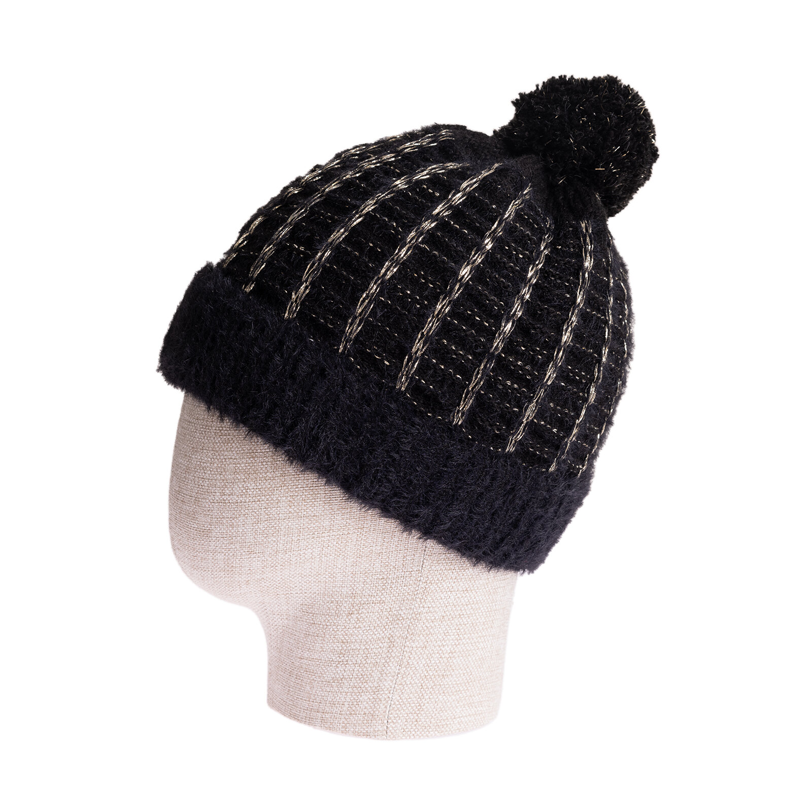 Ponponlu Simli Triko Kız Bere Kız Bebek