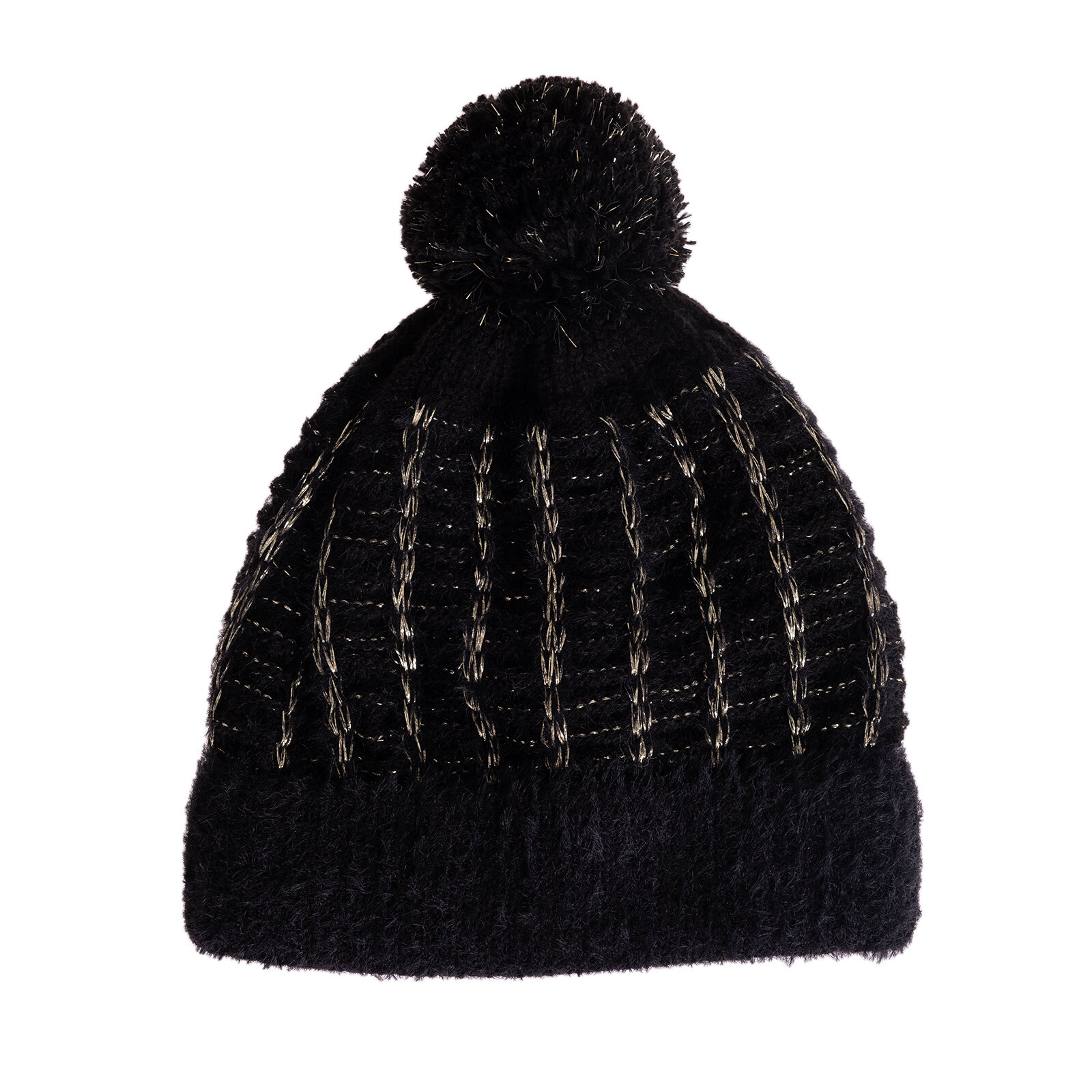 Ponponlu Simli Triko Kız Bere Kız Bebek