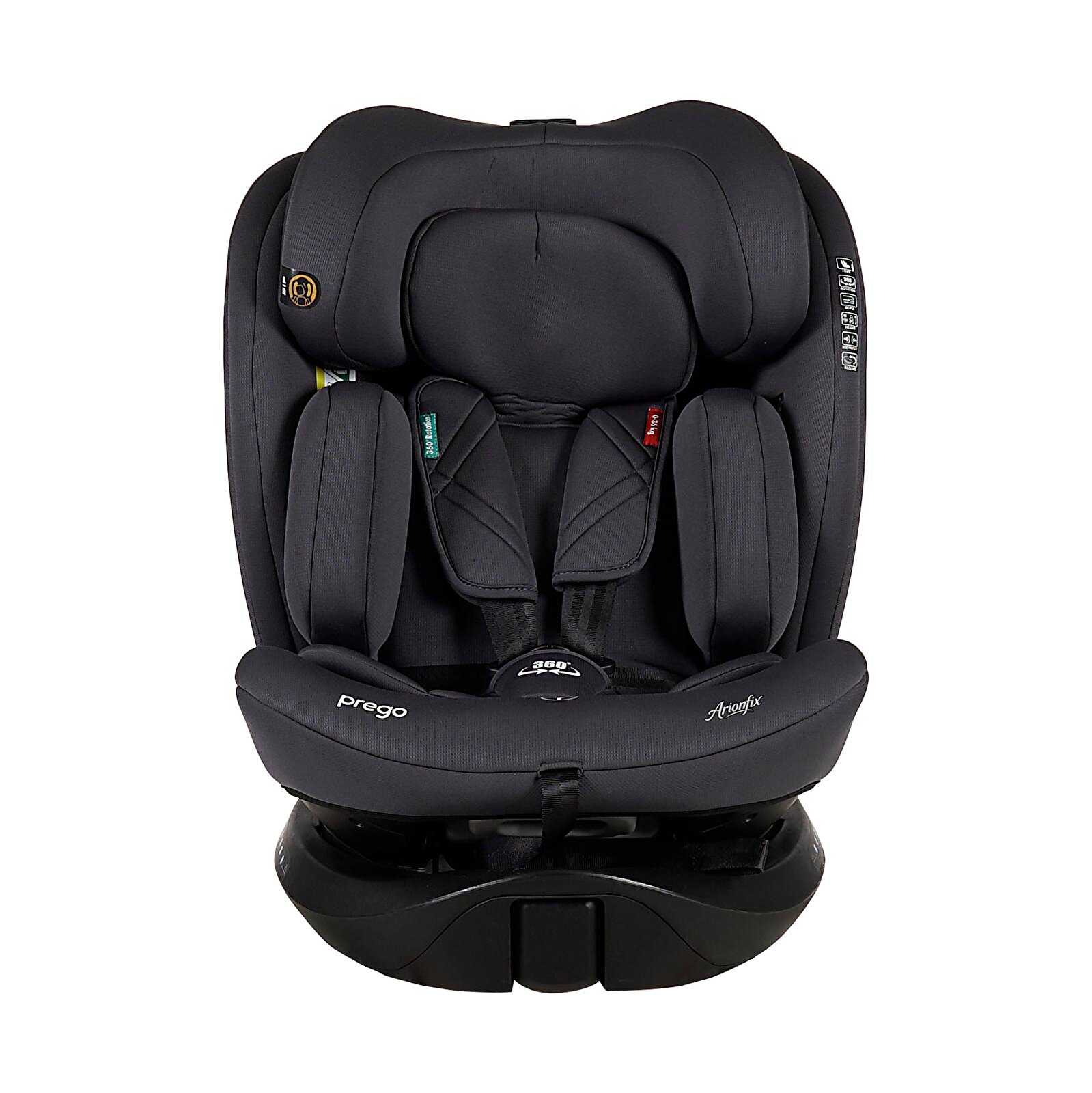 Prego Arion Fix I-Size 0-36 Kg 360 Derece Dönebilen Oto Koltuğu Prego Arion Fix I-Size 0-36 Kg 360 Derece Dönebilen Oto Koltuğu