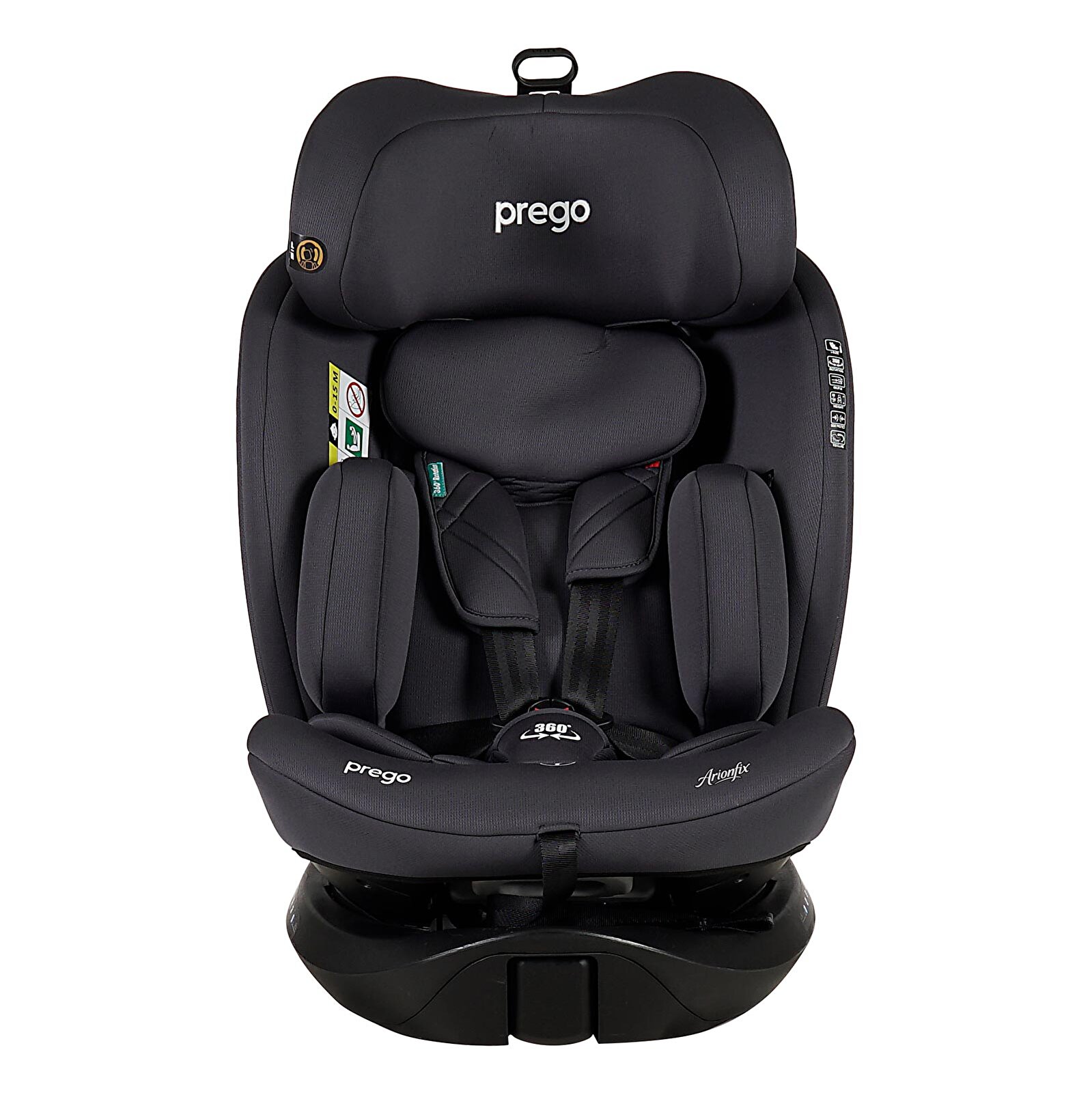 Prego Arion Fix I-Size 0-36 Kg 360 Derece Dönebilen Oto Koltuğu Prego Arion Fix I-Size 0-36 Kg 360 Derece Dönebilen Oto Koltuğu