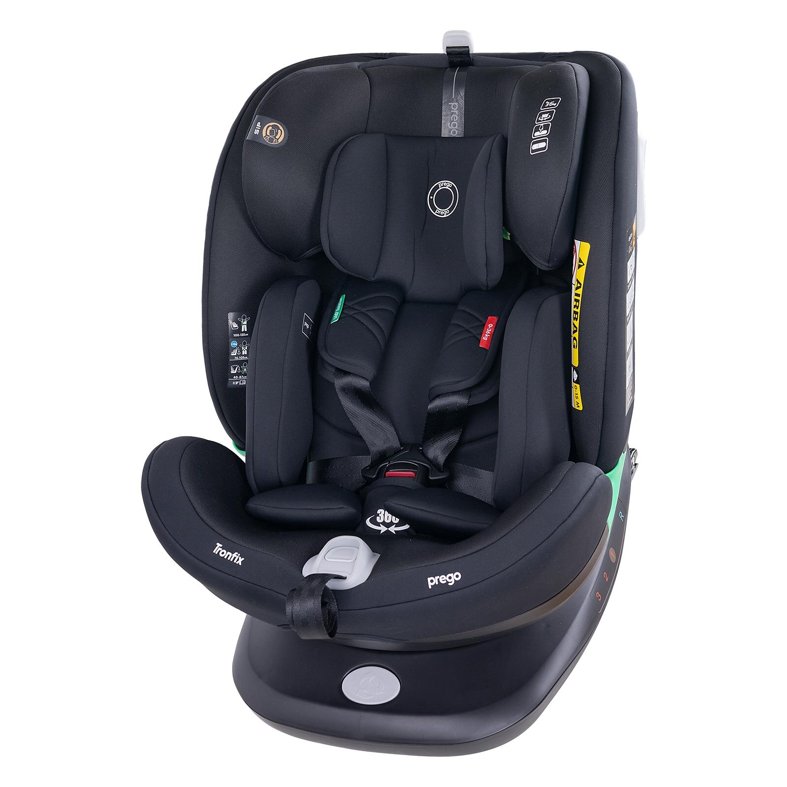 Prego Tronfix I-Size 0-36 360 Derece Dönebilen Oto Koltuğu