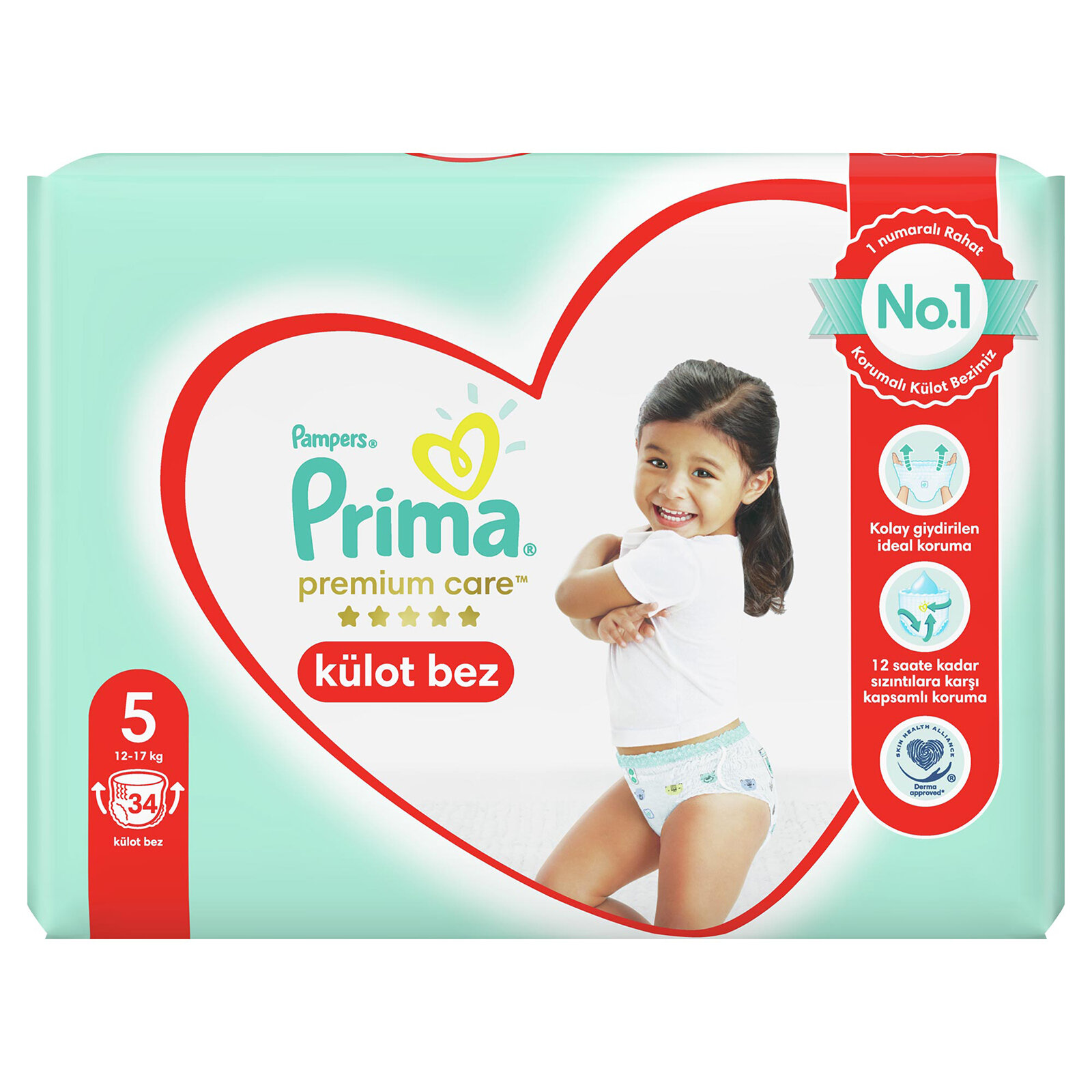 Premium Care Külot Bez Junior 5 Beden İkiz Paket 12-17 kg 34 Adet