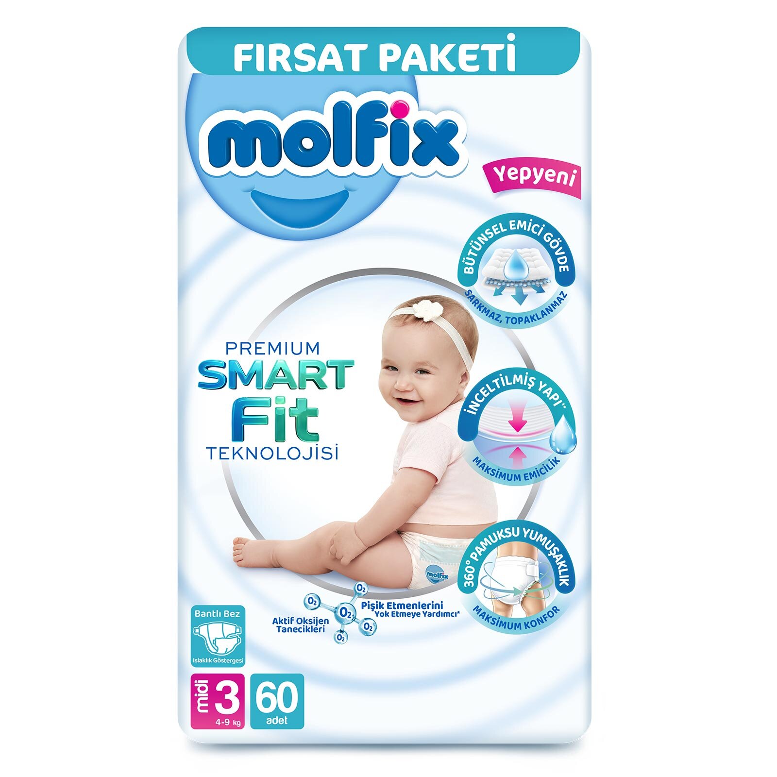 Premium Fırsat, 3 beden 60 adet Premium Fırsat, 3 beden 60 adet