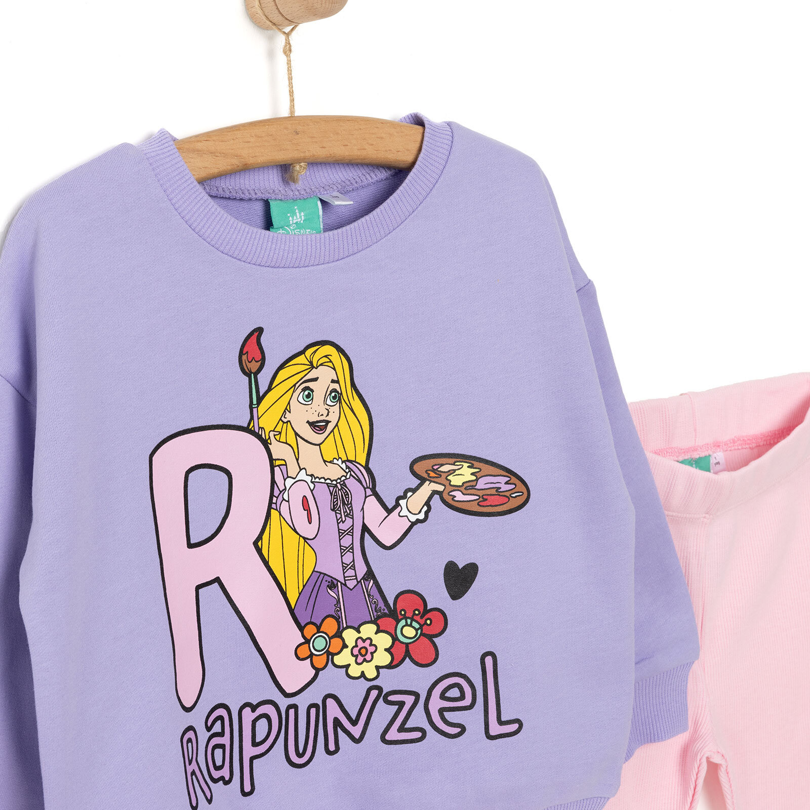 Prenscess Kız Sweatshirt - Tayt Kız Bebek
