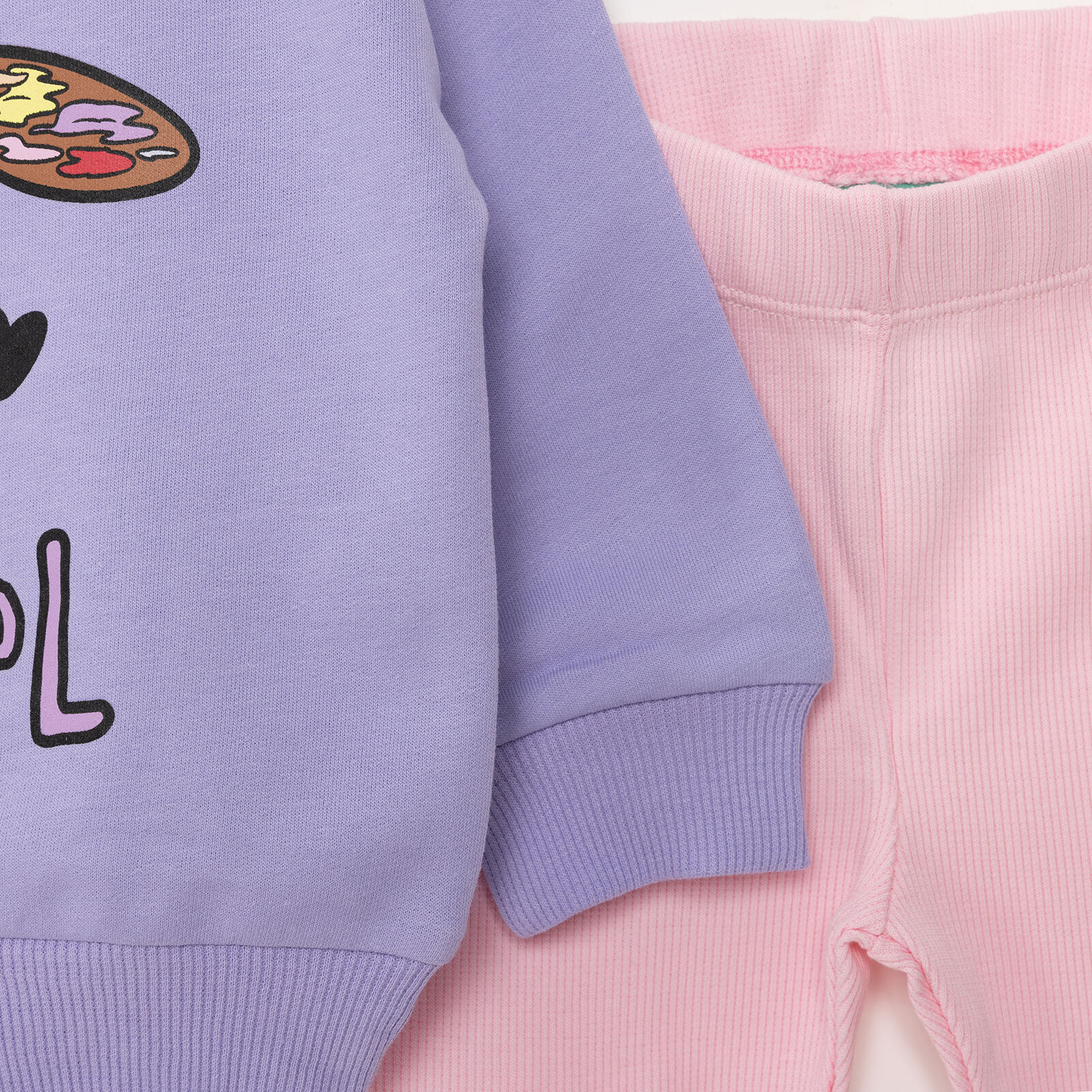 Prenscess Kız Sweatshirt - Tayt Kız Bebek